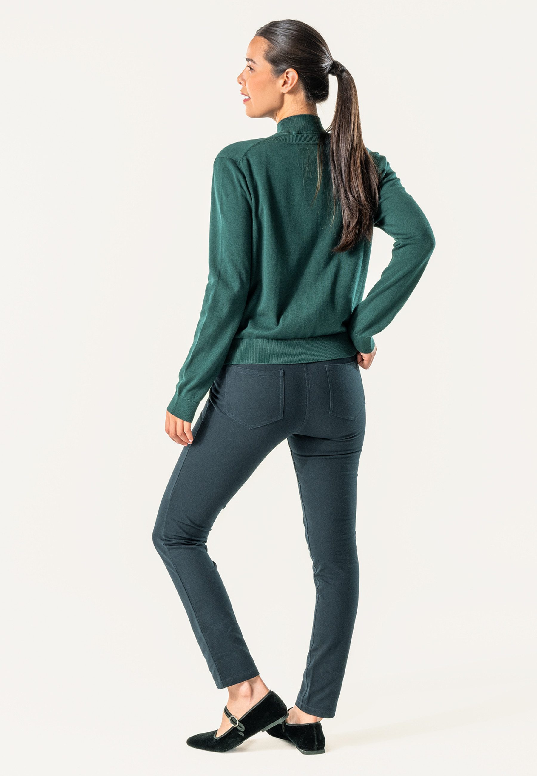 LIVING CRAFTS Strickjacke SCARA GOTS zertifiziert