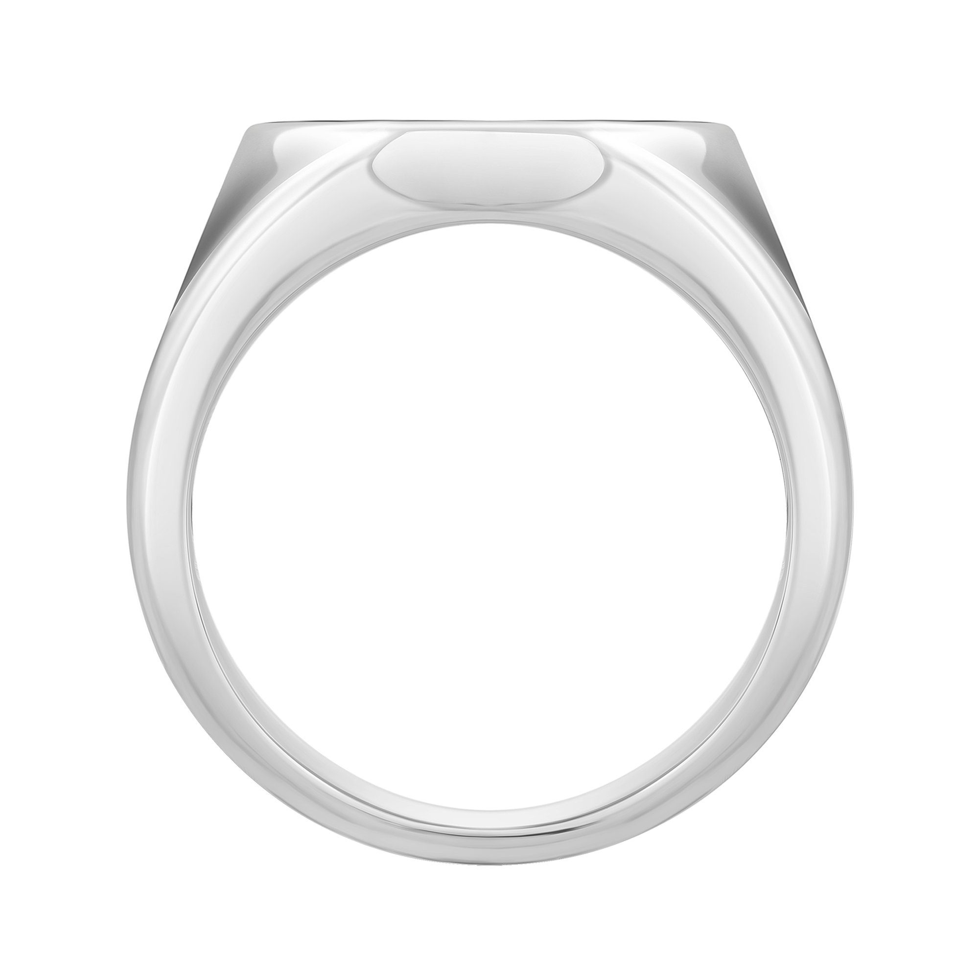 CAÏ rhodiniert Fingerring Silber Malachit 925