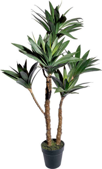 Künstliche Zimmerpflanze Yuccapflanze im Topf Sukkulente, Creativ green, Höhe 90 cm