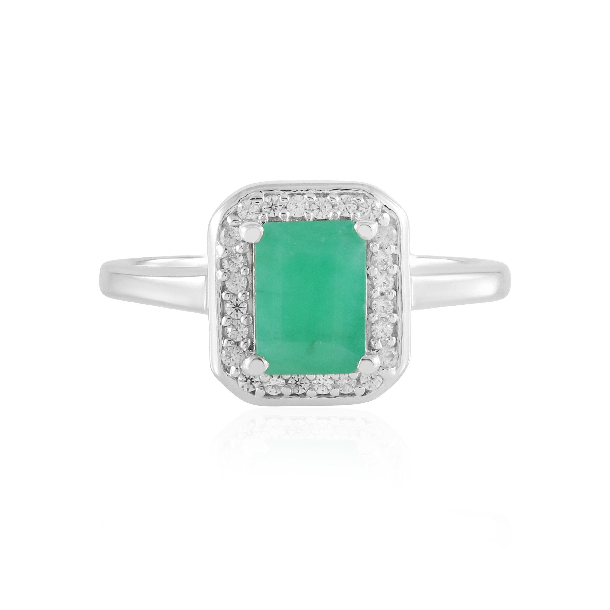 Cavill Silberring Socoto Smaragd Sterling Silber Ring (1-tlg)