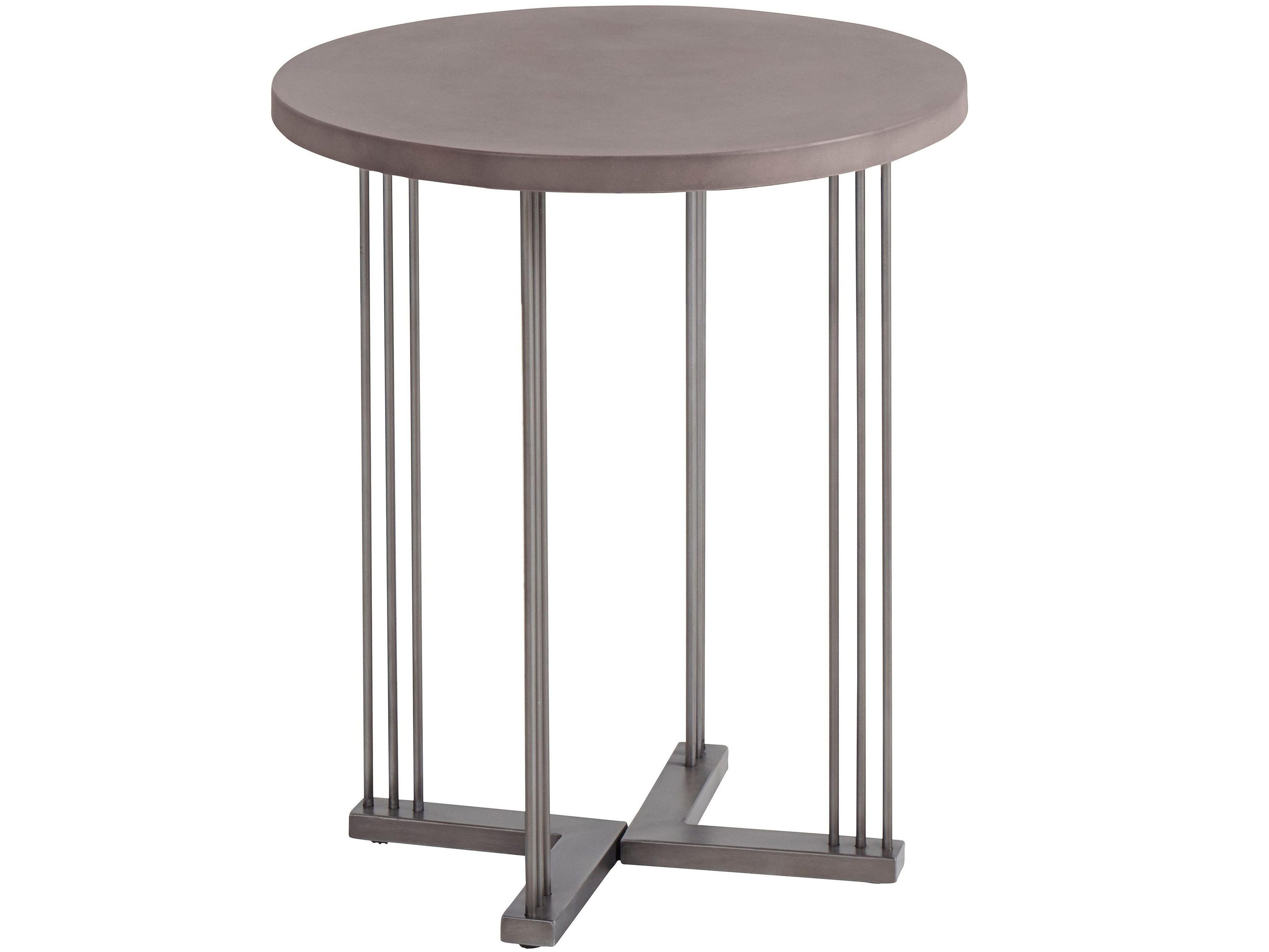 loft24 Beistelltisch Stanley, runder Wohnzimmertisch, Nachttisch, Metallgestell, Durchmesser 50 cm