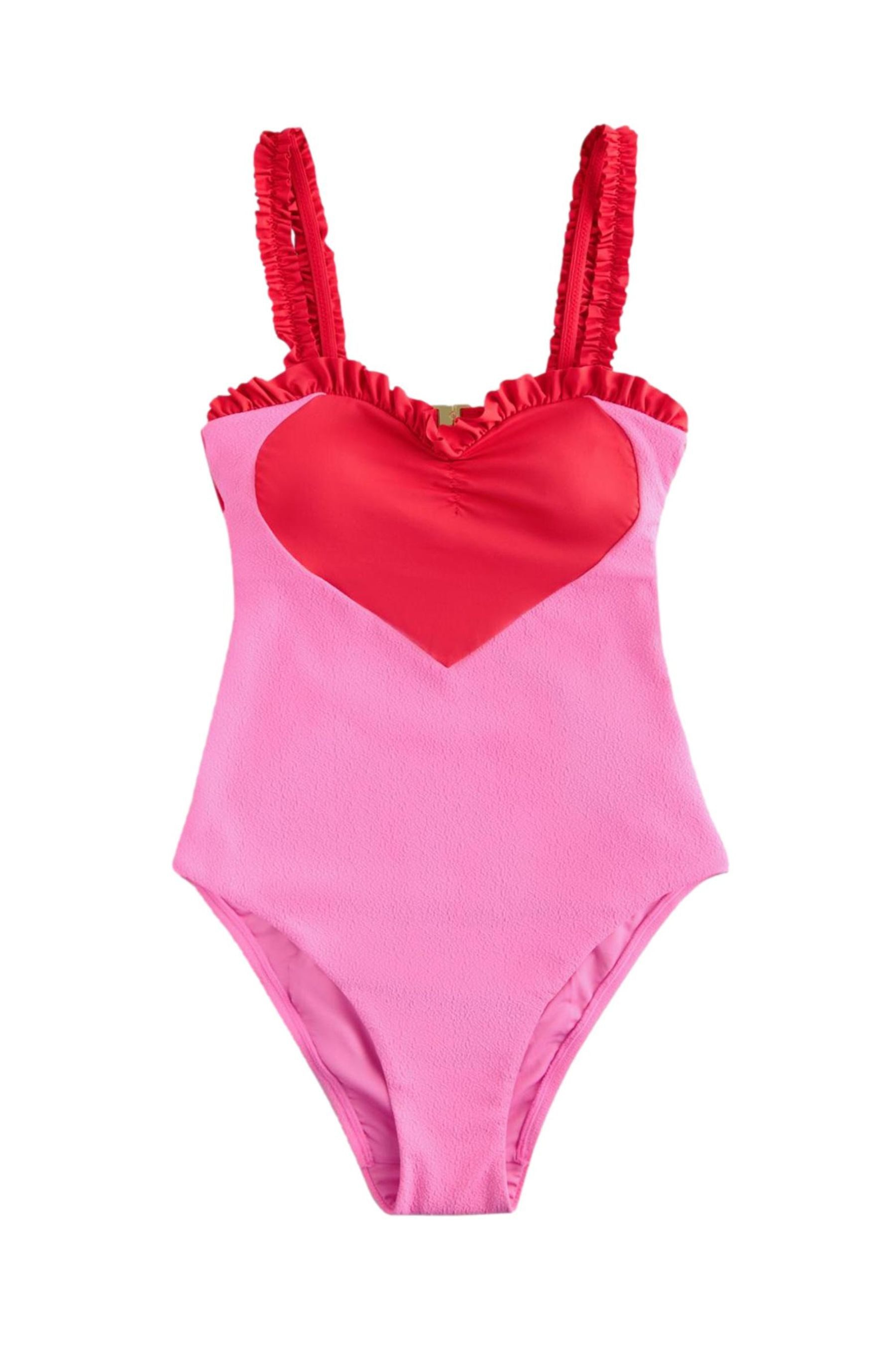 Cath Kidston Badeanzug Cath Kidston gerüschter Badeanzug mit Herz-Print (1-St)