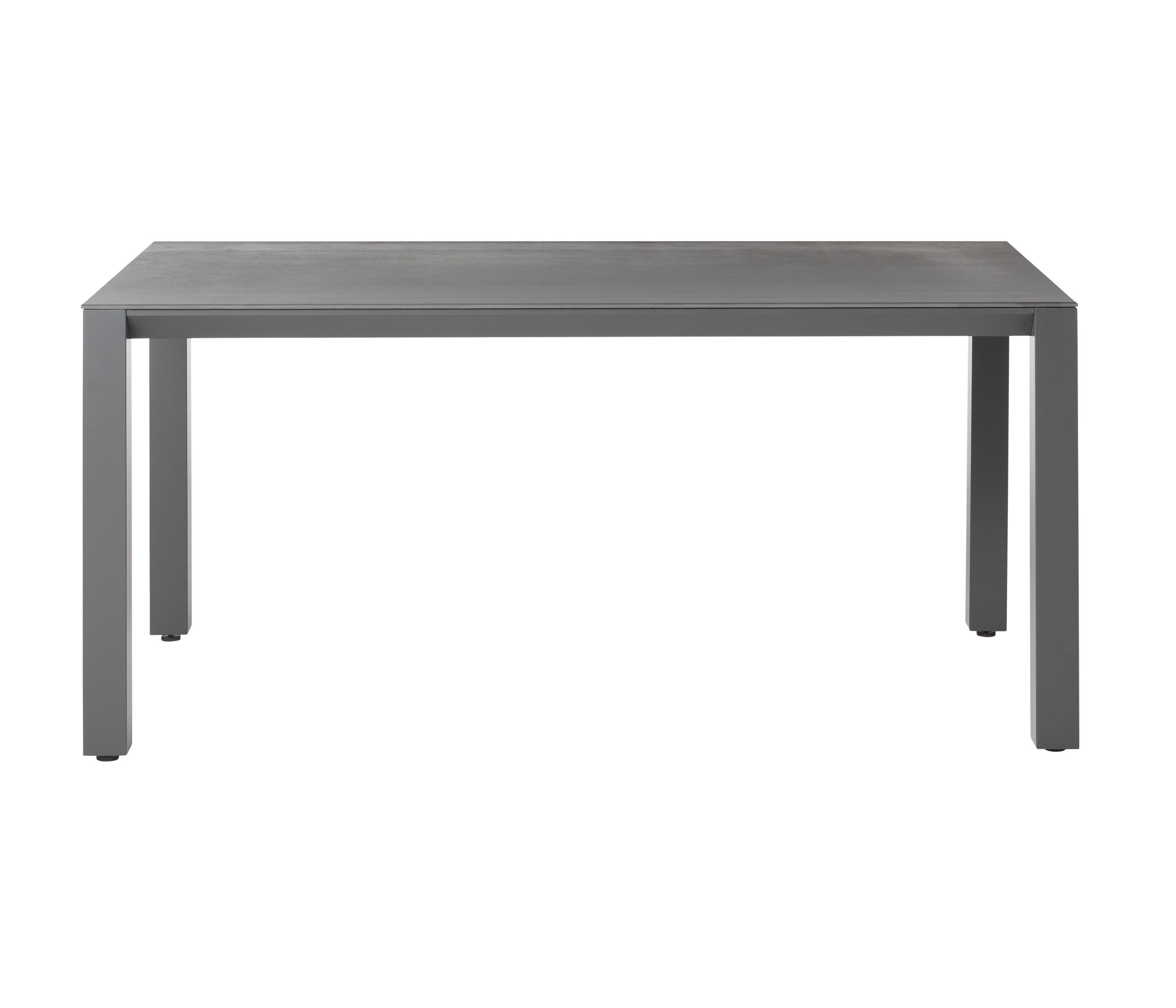 Dehner Gartentisch Palermo, bis zu 8 Sitzplätze, 160 x 74 x 90 cm, Aluminium / Stein, robust dank Pulverbeschichtung