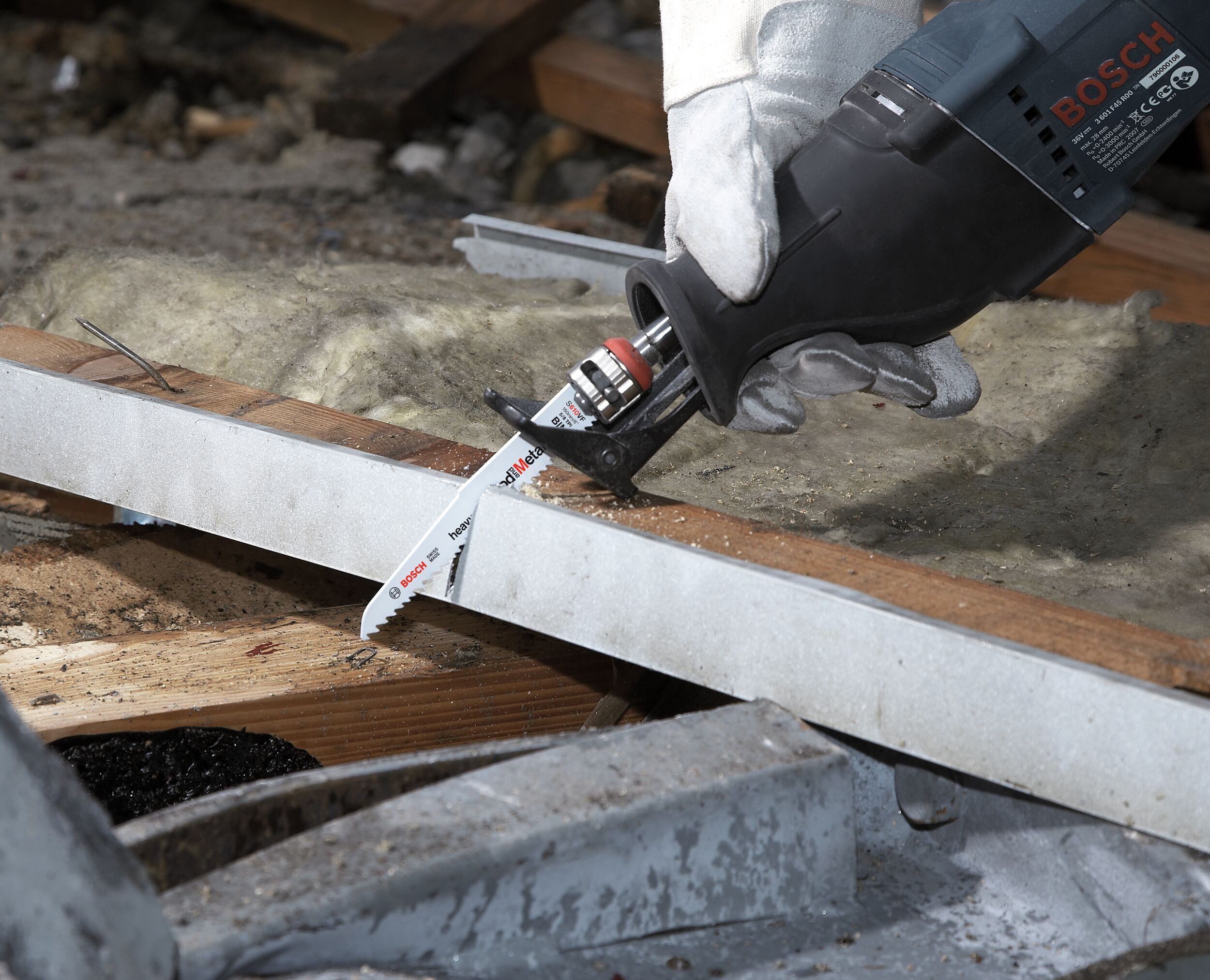 BOSCH Säbelsägeblatt Pro Window Demolition (25 Stück), Window Demolition S611DF, 1,25 x 19 x 150 mm - 25er Pack