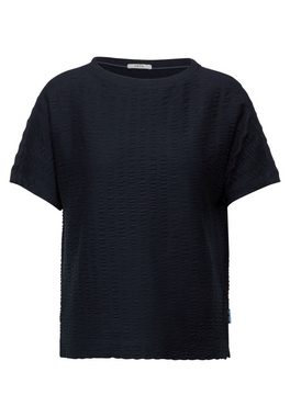 Cecil T-Shirt mit Schmitz am Seitensaum