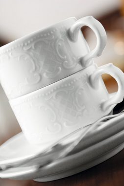 Seltmann Weiden Geschirr-Set Kaffeekanne 1 / 2 Stück Salzburg weiss uni 00003, Porzellan