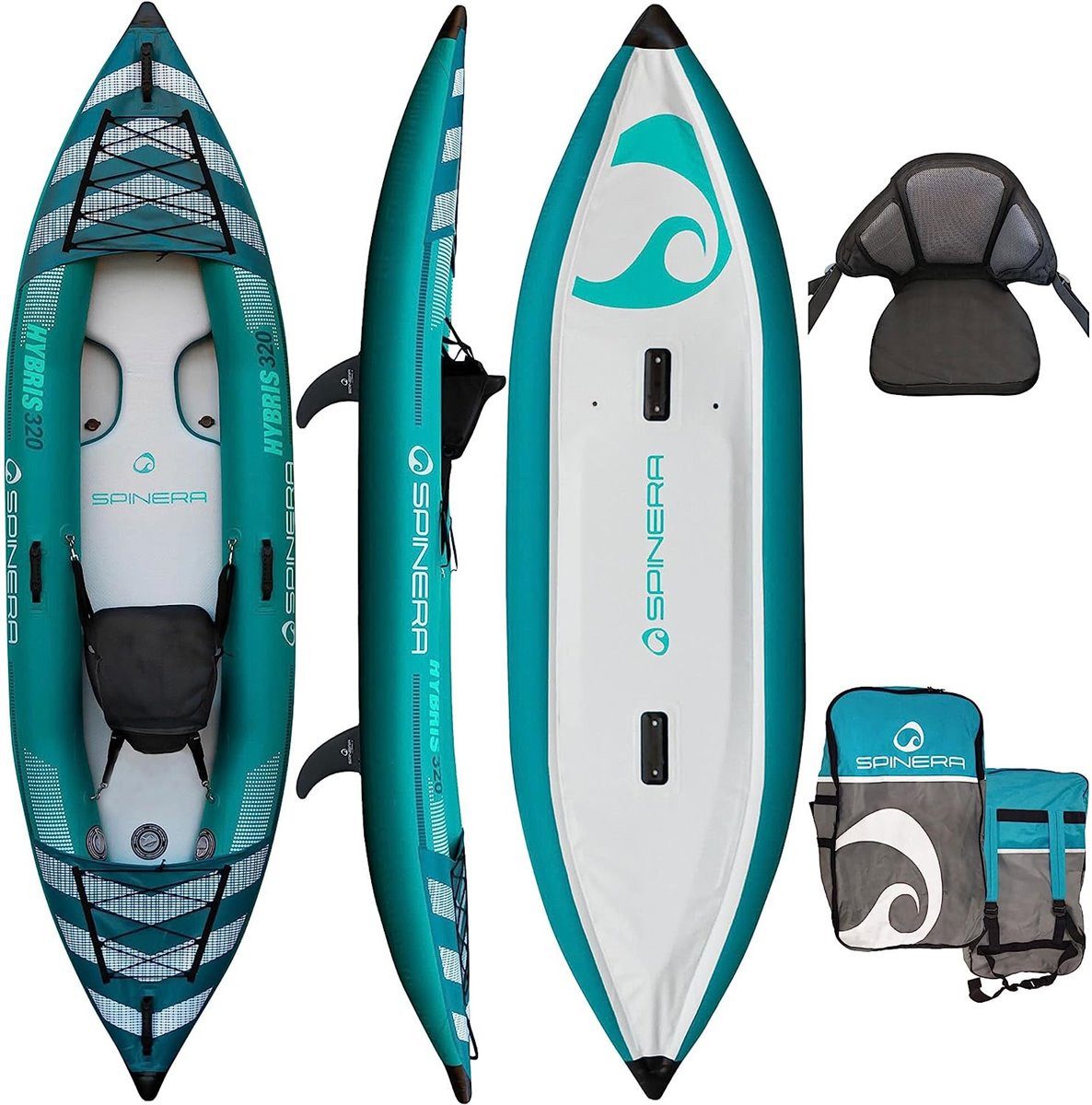 Spinera Tourenkajak SPINERA Hybris Kajak 1 Personen inflatable Kanau Tourenkajak 320cm