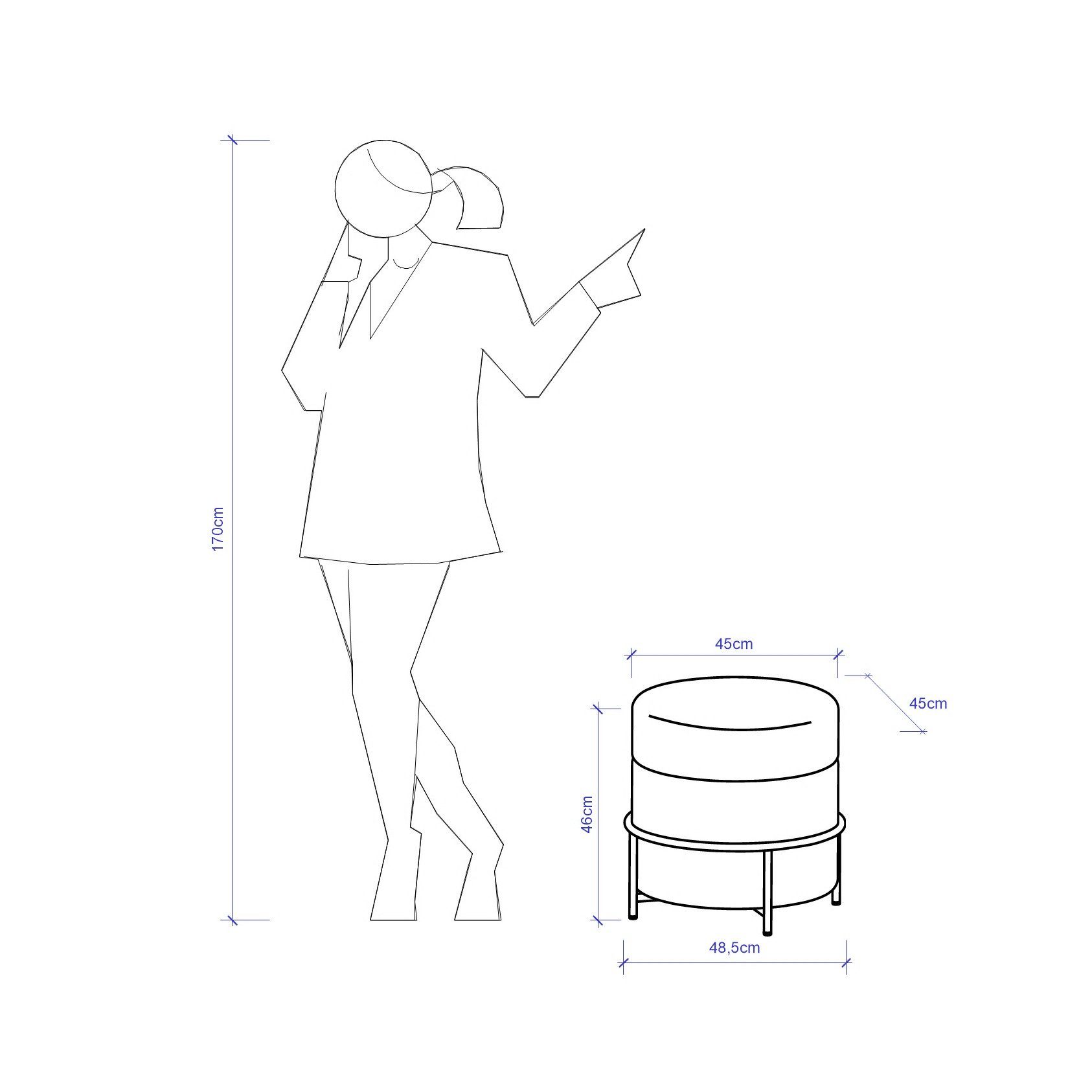 Qiyano Hocker Hocker Elanie