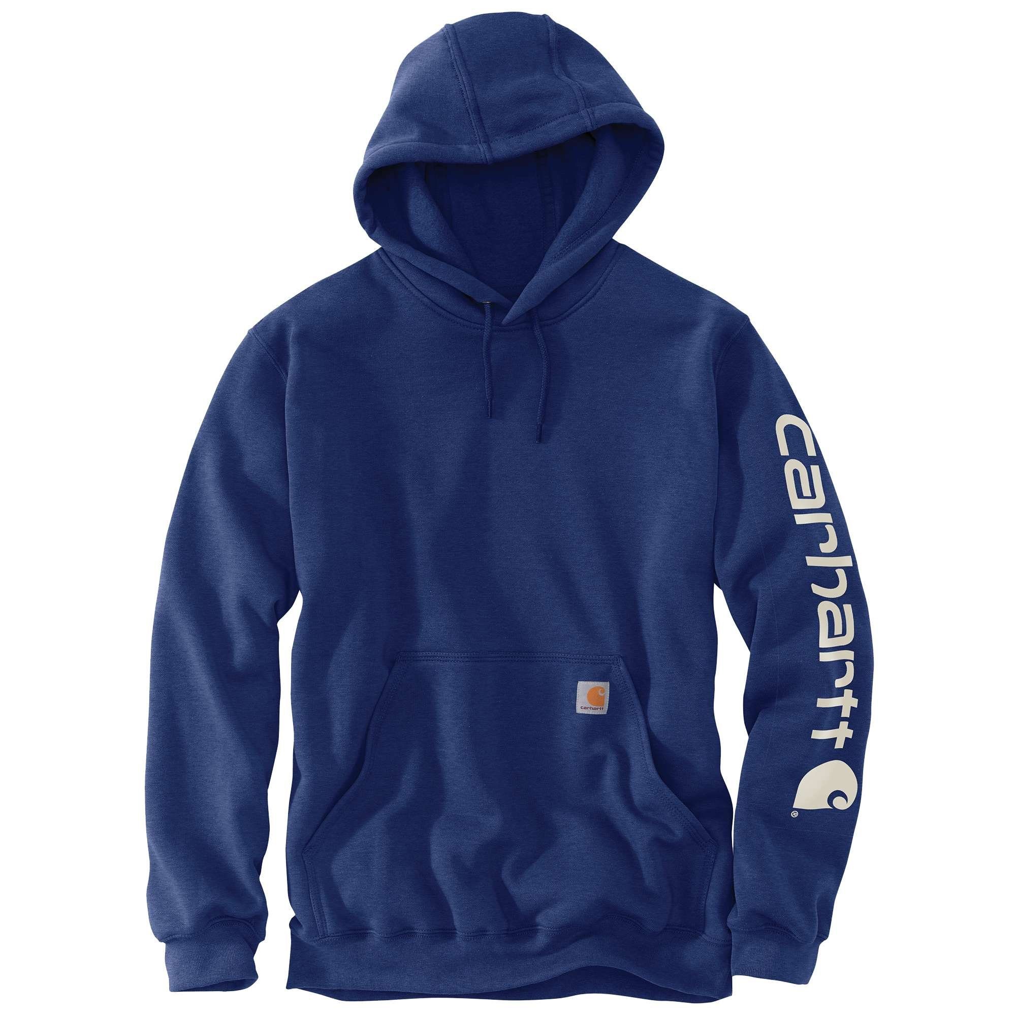 Kapuzenpullover Graphic blue Hoodie Carhartt Loose Herren Midweight Carhartt Sweatshirt scout Sleeve Logo Fit heather