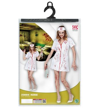 Widmann S.r.l. Hexen-Kostüm Zombie Krankenschwester Damenkostüm - Kleid und Ha