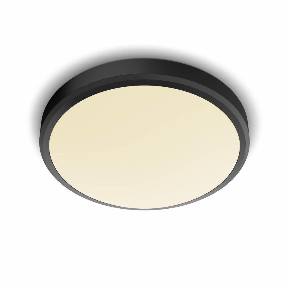 Philips Spiegelleuchte LED Badezimmerleuchte Doris in Schwarz 17W 1500lm IP44, keine Angabe, Leuchtmittel enthalten: Ja, fest verbaut, LED, warmweiss, Badezimmerlampen, Badleuchte, Lampen für das Badezimmer | 