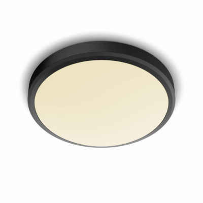 Philips Spiegelleuchte LED Badezimmerleuchte Doris in Schwarz 17W 1500lm IP44, keine Angabe, Leuchtmittel enthalten: Ja, fest verbaut, LED, warmweiss, Badezimmerlampen, Badleuchte, Lampen für das Badezimmer