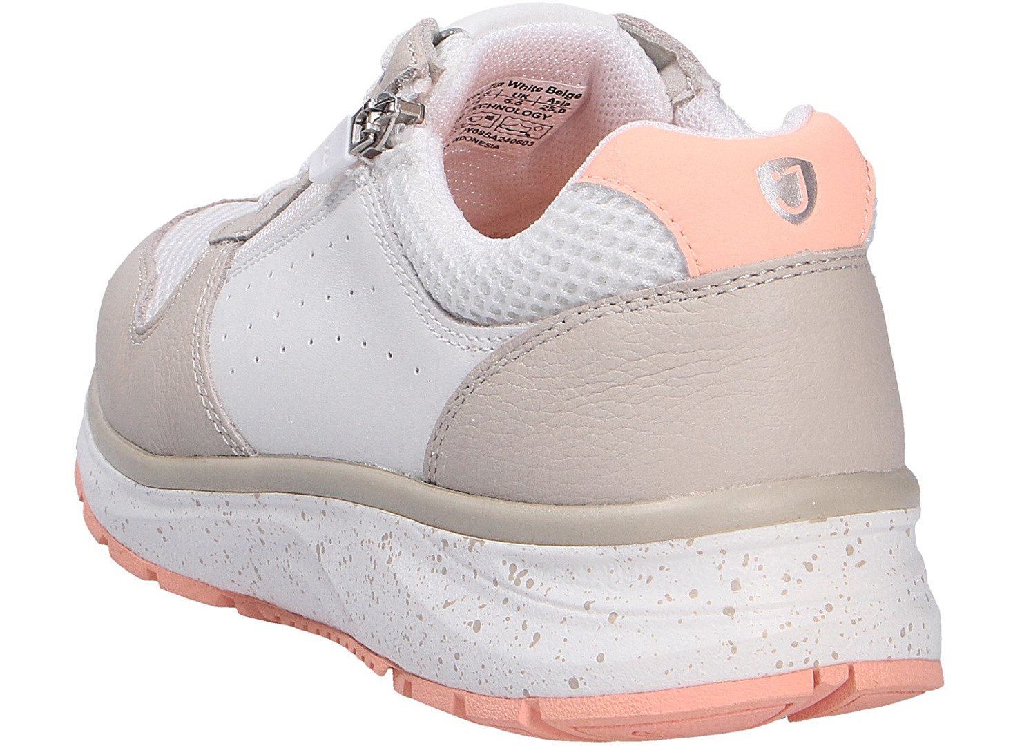 Joya Joya Damen Schnürschuh DYNAMO ZIP W WHITE/BEIGE Schnürschuh