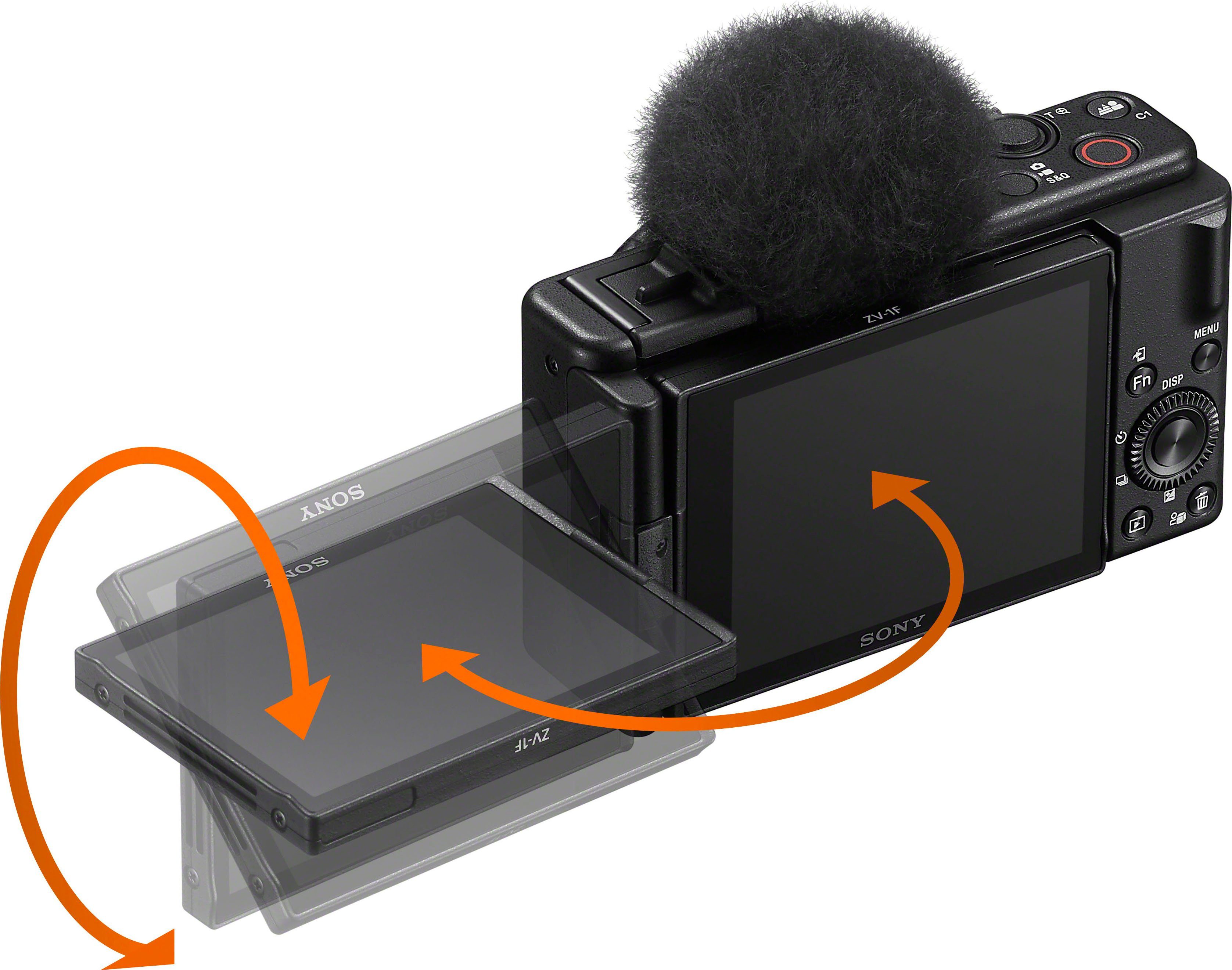 Sony ZV-1F T* MP, WLAN) 6 (ZEISS Bluetooth, 6 20,1 Tessar Objektiv, in Elemente Gruppen, Kompaktkamera