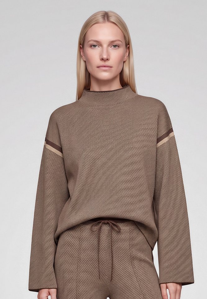 MARC AUREL Strickpullover mit Seitenstreifen