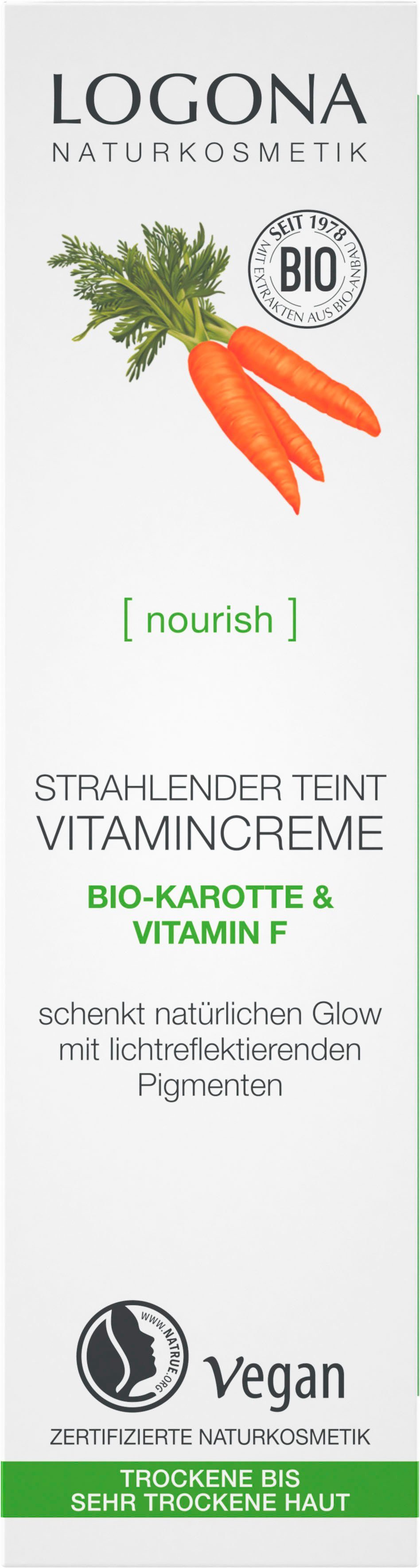 Teint Tagescreme Vit.Creme Strahl. [nourish] Logona LOGONA