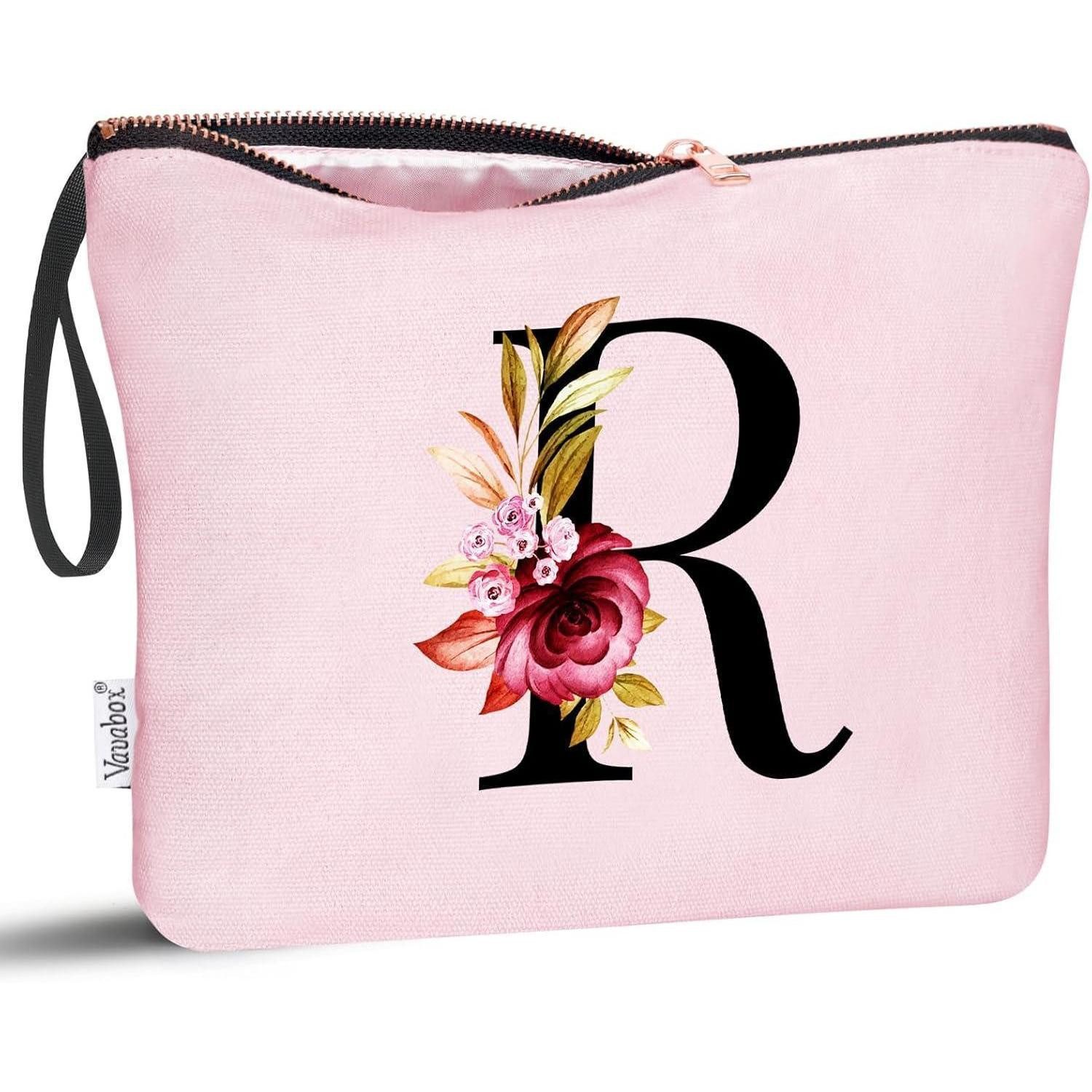 LuxusKollektion Kosmetiktasche Kosmetiktasche Personalisiert Frauen Mütter Brautjungfern Pink R