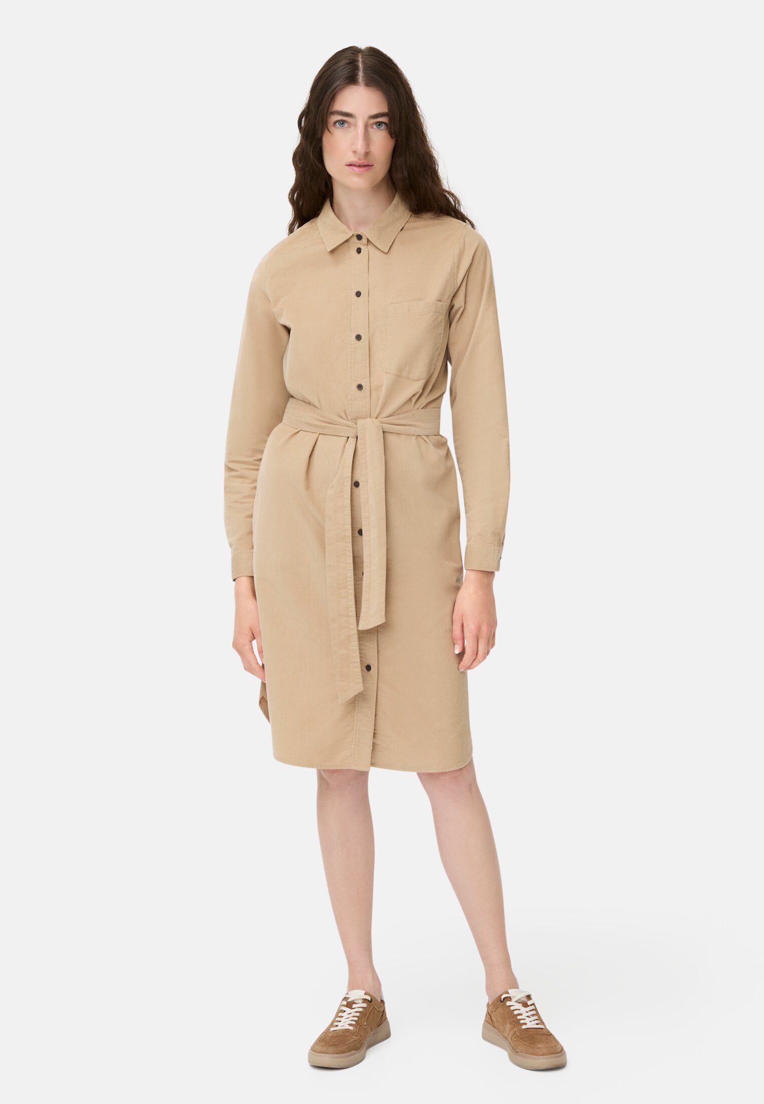 camel active Blusenkleid mit Taillengürtel Langarm Hemdblusenkragen (1-tlg) günstig online kaufen