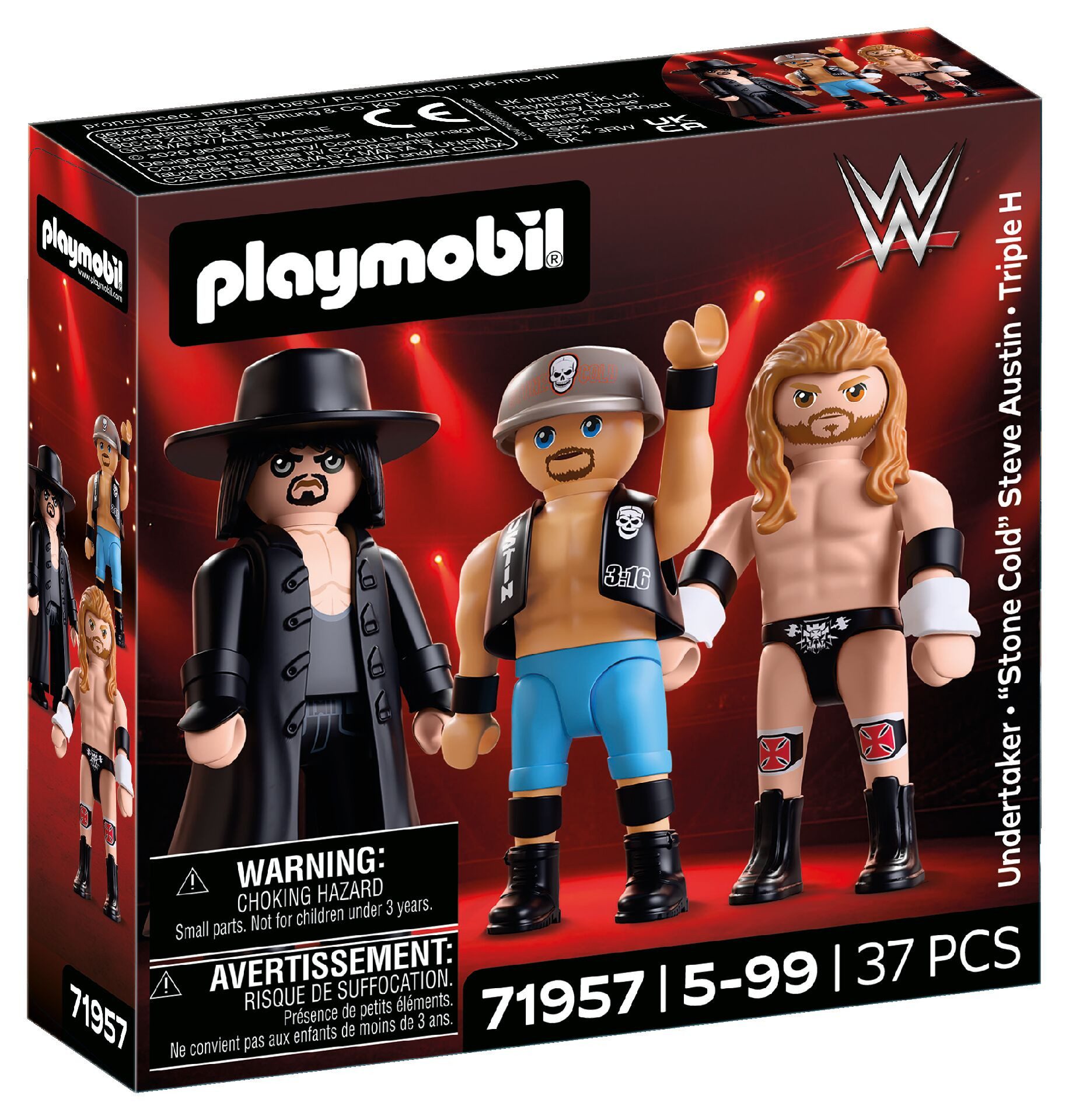 Playmobil® WWE Attitude Era Multipack (71957), WWE Konstruktions-Spielset, Made in Europe