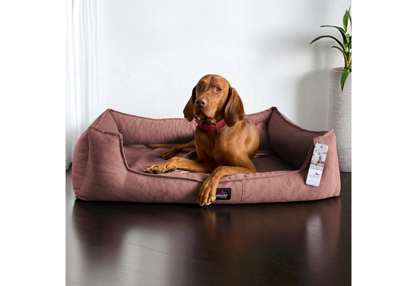 Thumbnail - tierlando® Tierbett Orthopädisches Hundebett SCARLETT - inklusive Matratzenschoner, 100% Polyester, Orthopädisch, Mobile...