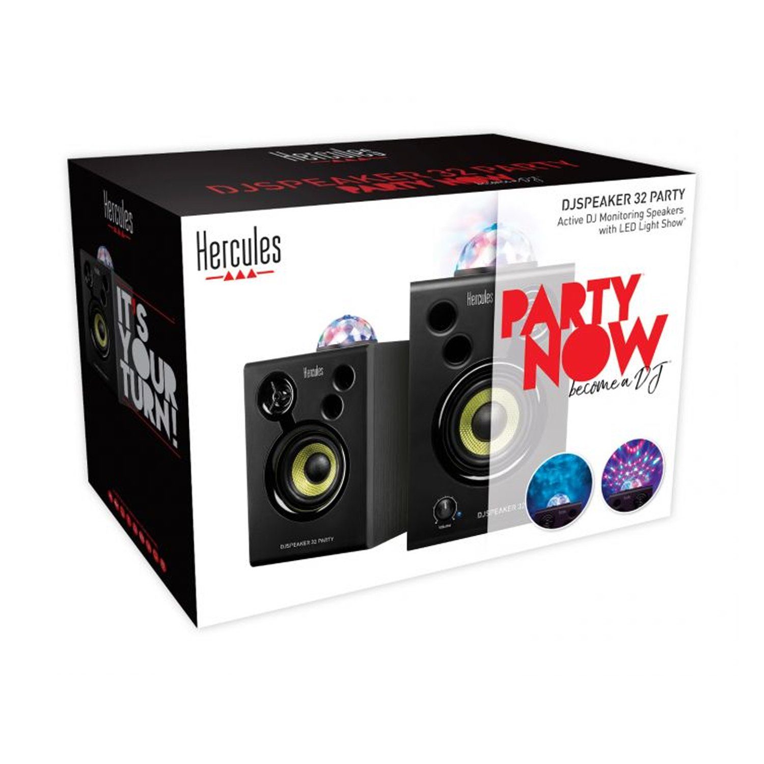 Party-Lautsprecher 30 32 W) (Monitor-Boxen, HERCULES Speaker DJ