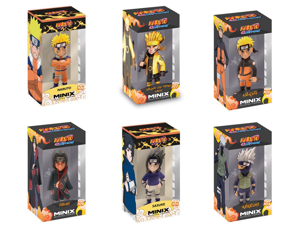 Minix Merchandise-Figur BUNDLE: 6x Minix Naruto