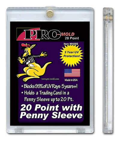BCW Sammelkarte BCW PRO-MOLD Sleeved Magnetic Card Holder 20pt