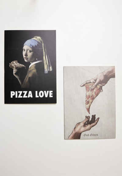 MisterTee Schmuckset Accessories Pizza Art Exercise Book 2-Pack (1-tlg)
