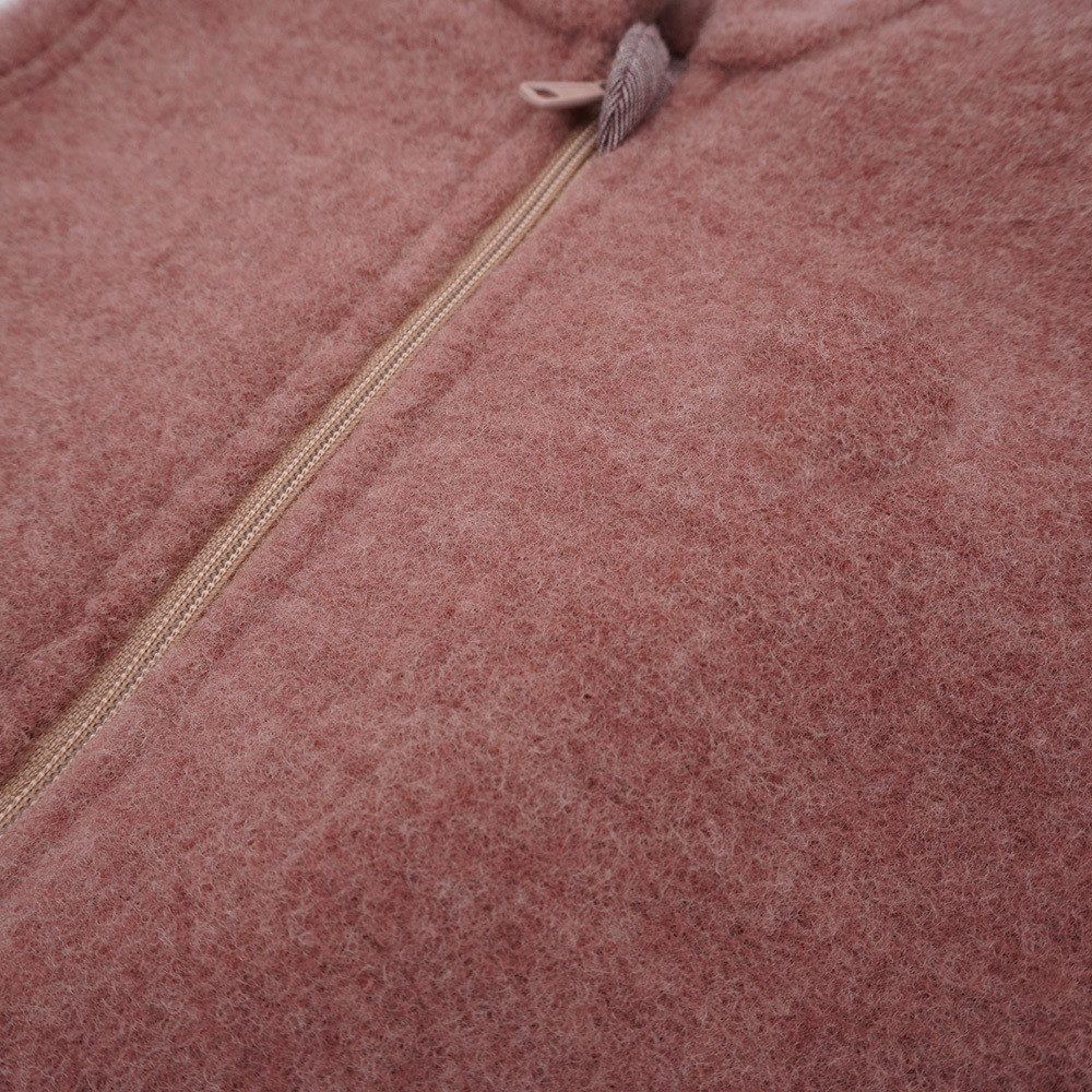 MAXIMO Overall GOTS BABY-Overall, Wollfleece Reißverschluss, Jersey, Pompon (1-tlg) Wollfleece