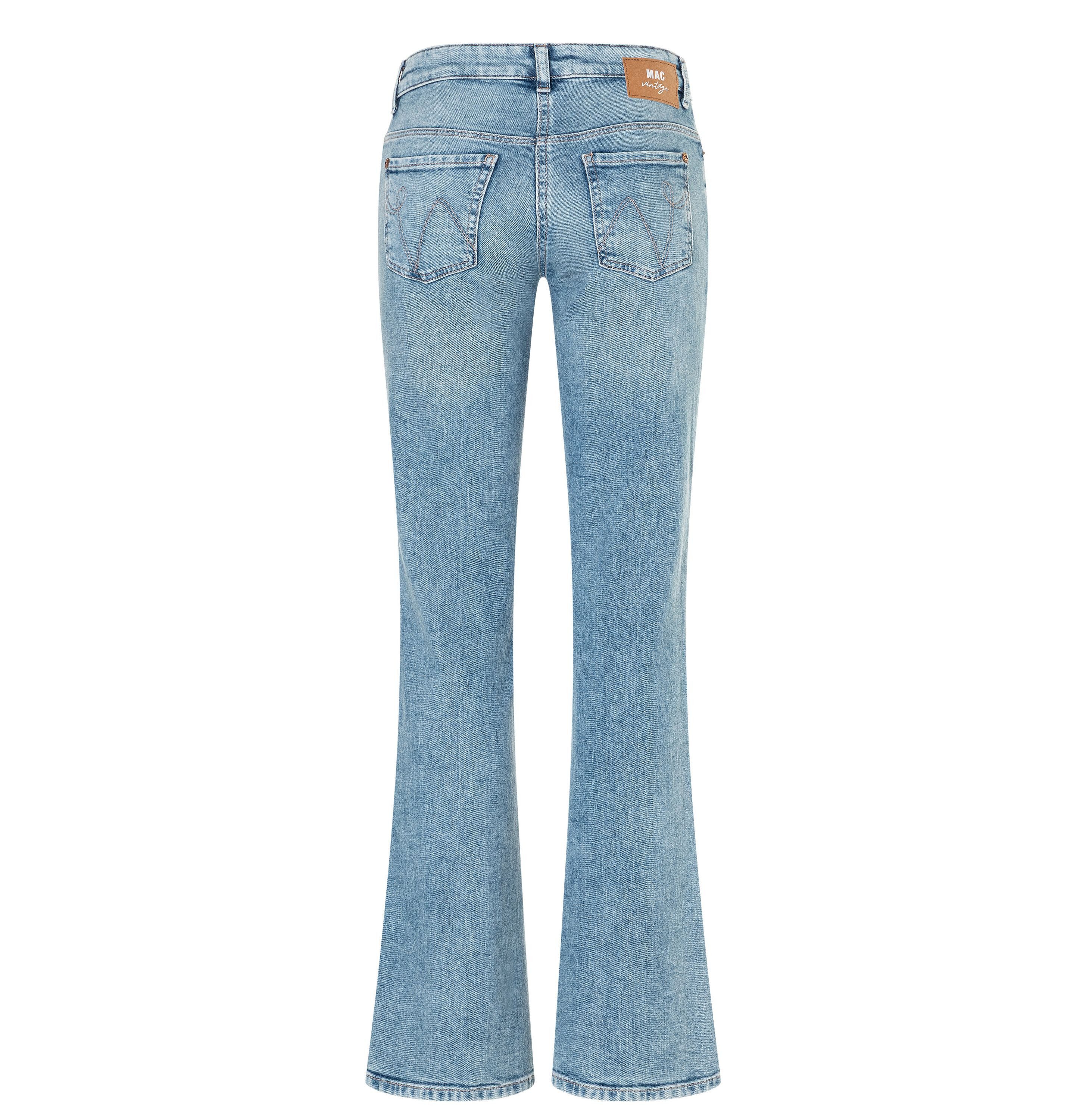 MAC Bootcut-Jeans blau Flared Fit mit geradem Bein, ausgestellter Saum günstig online kaufen
