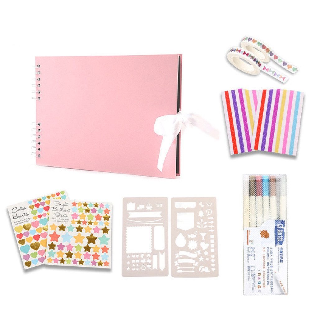 AURIVION Fotoalbum Zeichenalbum DIY mit 80