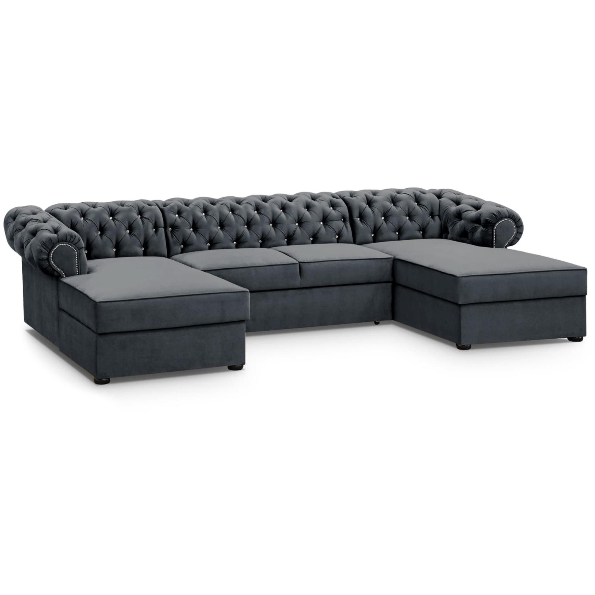 Beautysofa Ecksofa mit Schlaffunktion und zwei günstig online kaufen