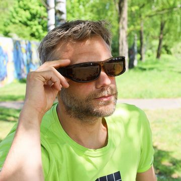 ActiveSol SUNGLASSES Sonnenbrille Überziehsonnenbrille Classic für Herren polarisierte, UV 400