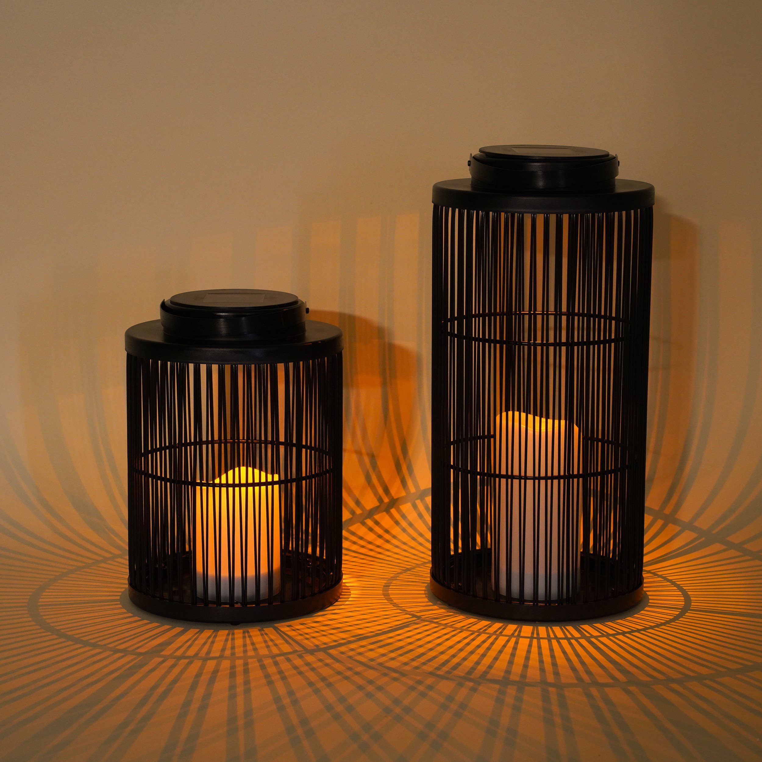 esotec LED Laterne Solar Dekoleuchten "Sara" 2er-Set – Bild 3 von 5