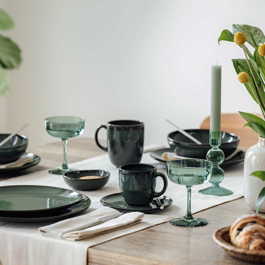 like. by Villeroy & Boch Tasse Lave Vert Kaffeeobertasse 10,5x7,5x8cm, 1-tlg., Steingut