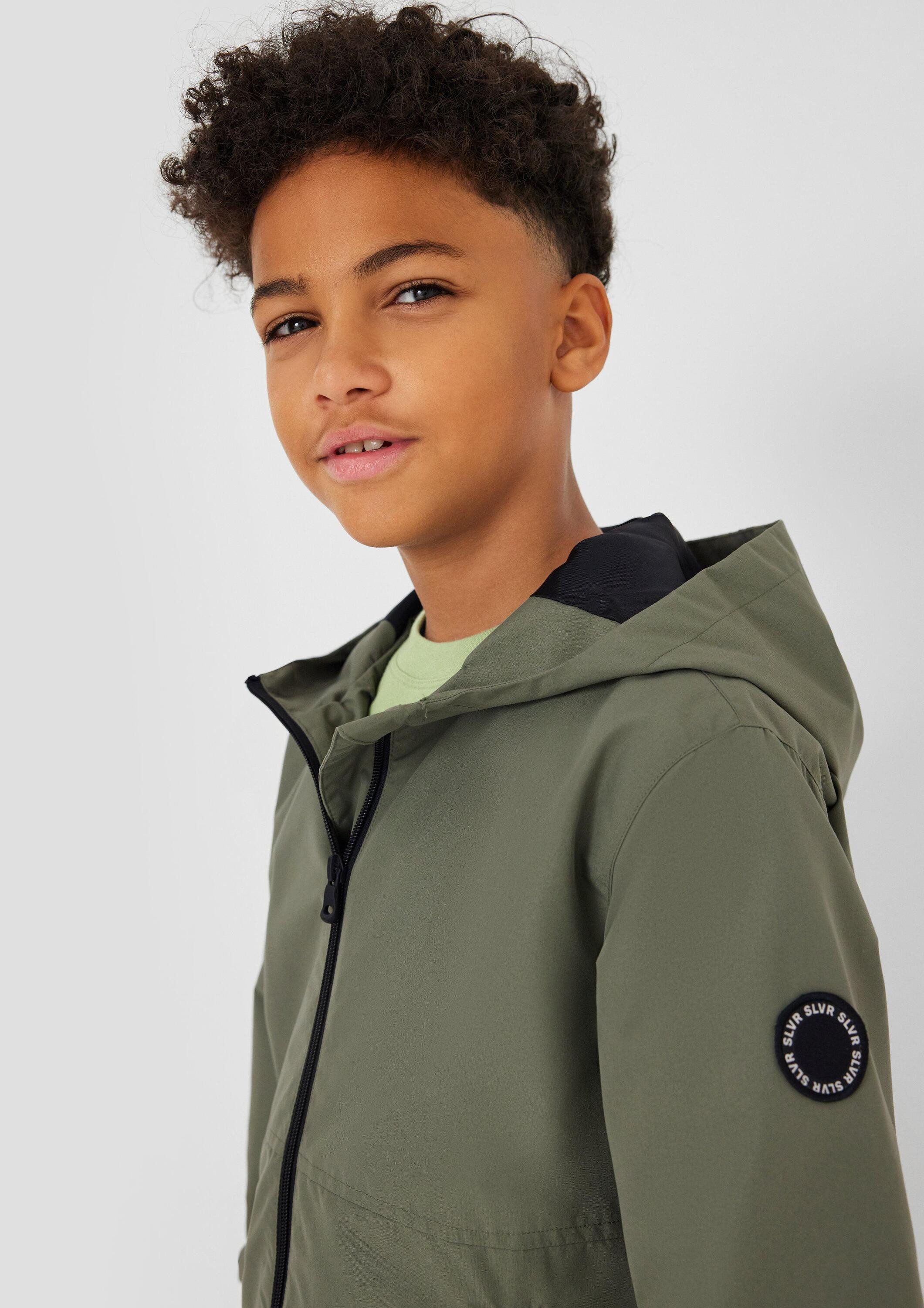 s.Oliver Funktionsjacke Outdoor-Jacke Jacke mit Kontrast- und Naht-Details