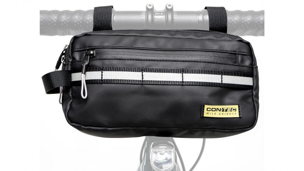 Contec Fahrradtasche Contec Lenkertasche Mile Grinder Race 3 schwarz Größe 25x8.5cm 3 Liter
