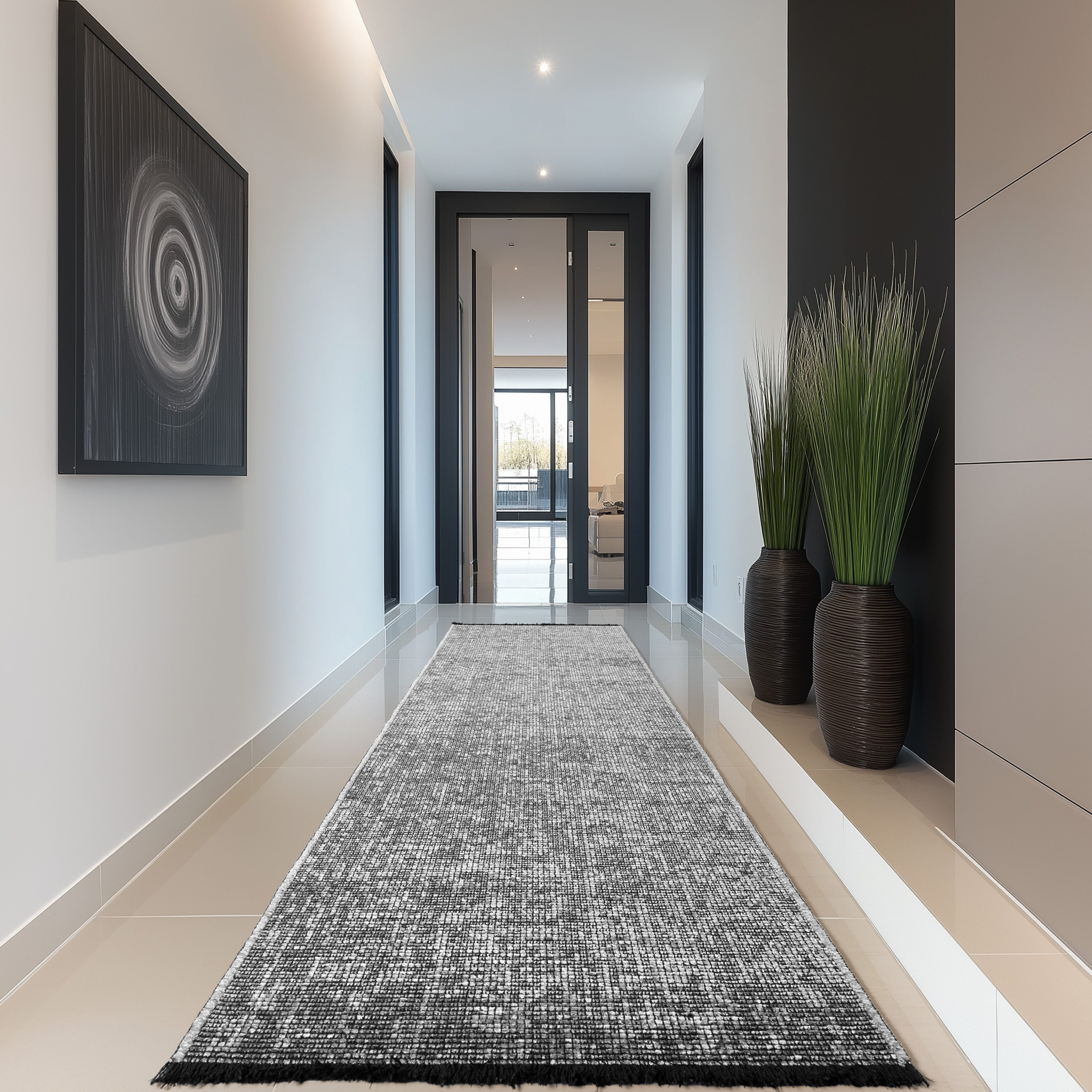 Carpettex Veloursteppich Boho Design, Läufer, Höhe: 7 mm, Baumwolle, Waschbarer Teppich, Boho-Stil, Wohnzimmer, Schlafzimmer