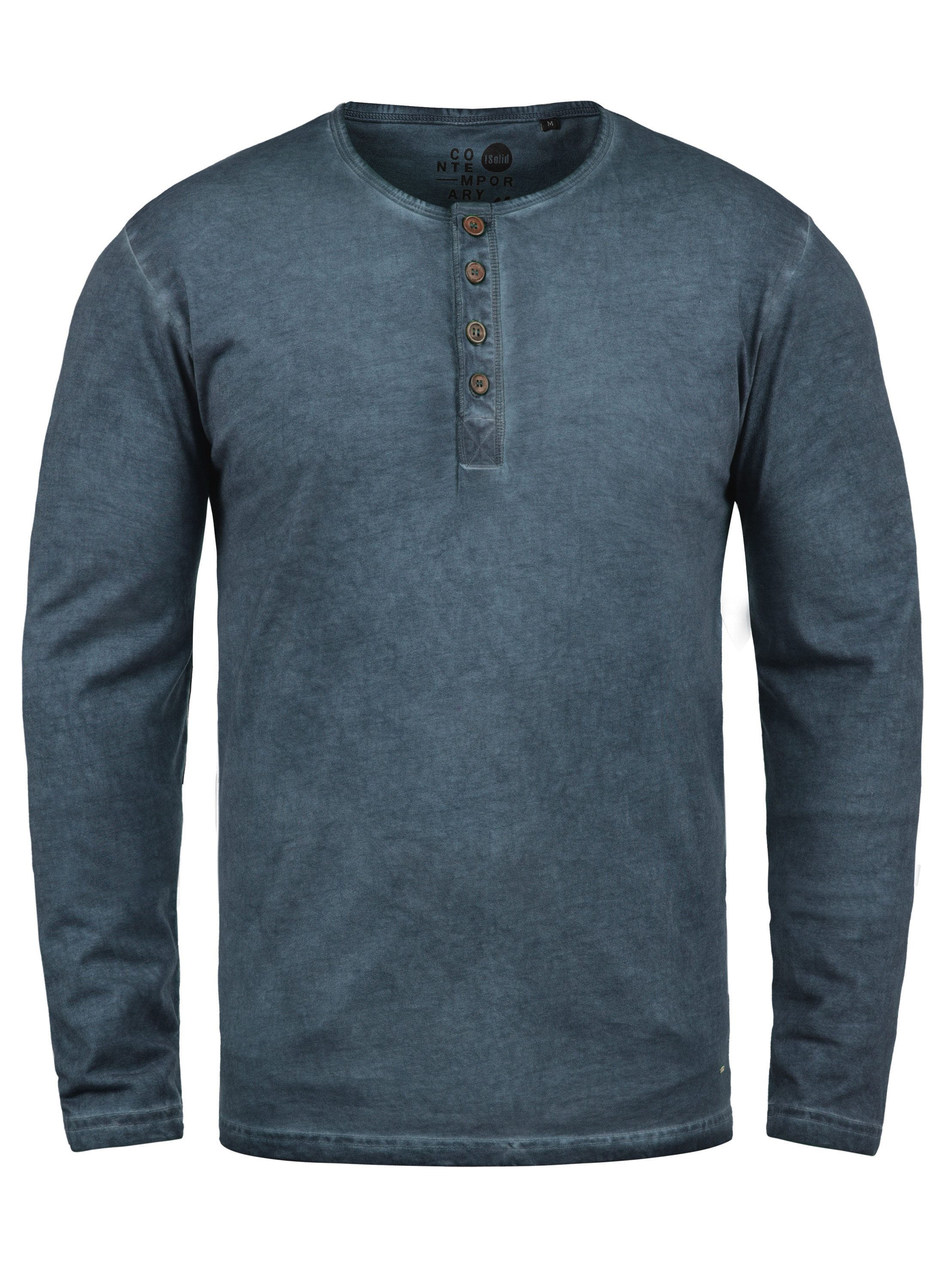!Solid Rundhalsshirt SDTimur Longsleeve mit Used-Look günstig online kaufen