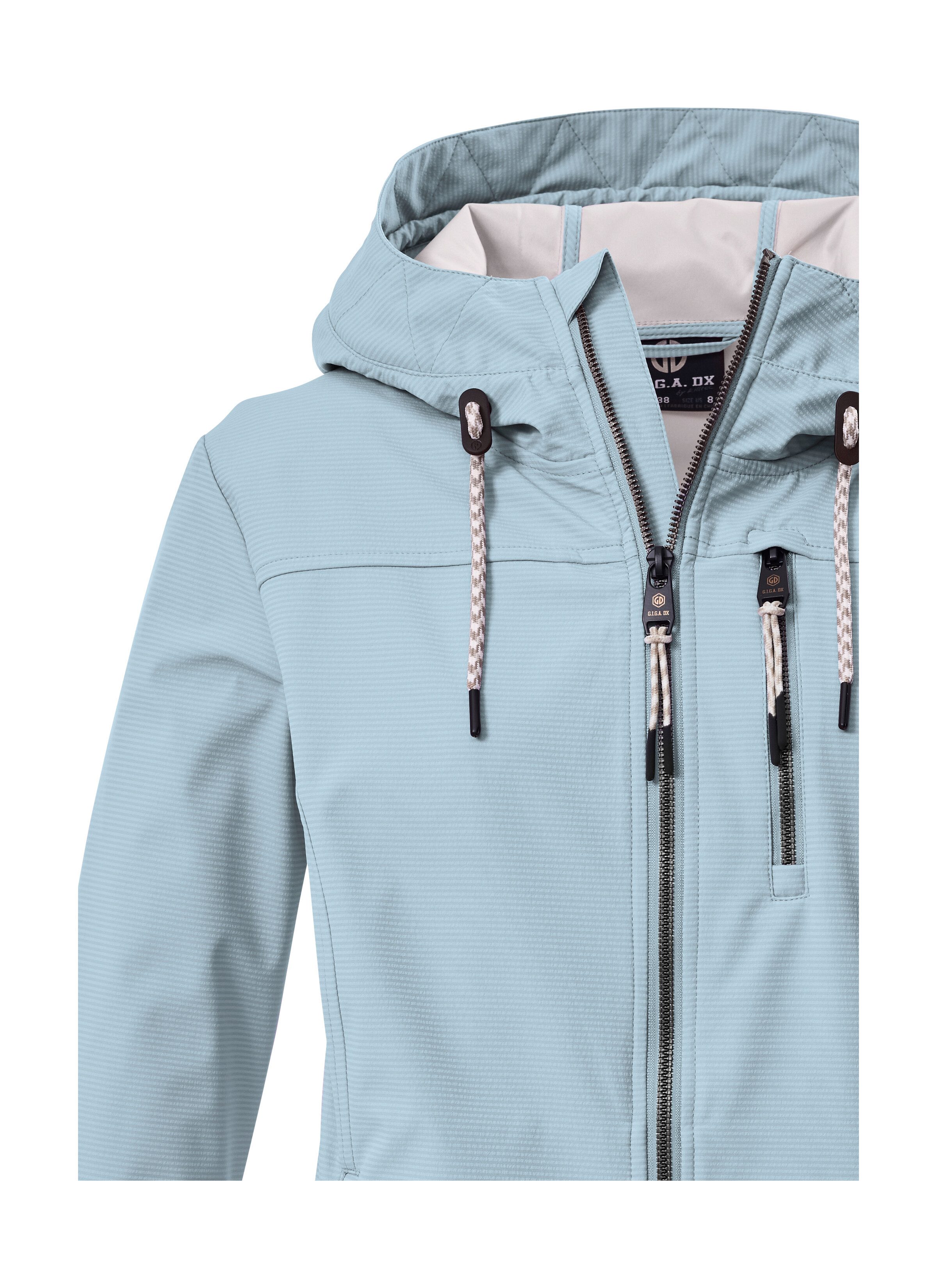 G.I.G.A. DX by killtec Softshelljacke GS 111 WMN SFTSHLL JCKT Atmungsaktive, wasserabweisende Damenjacke mit verstellbarer Kapuze