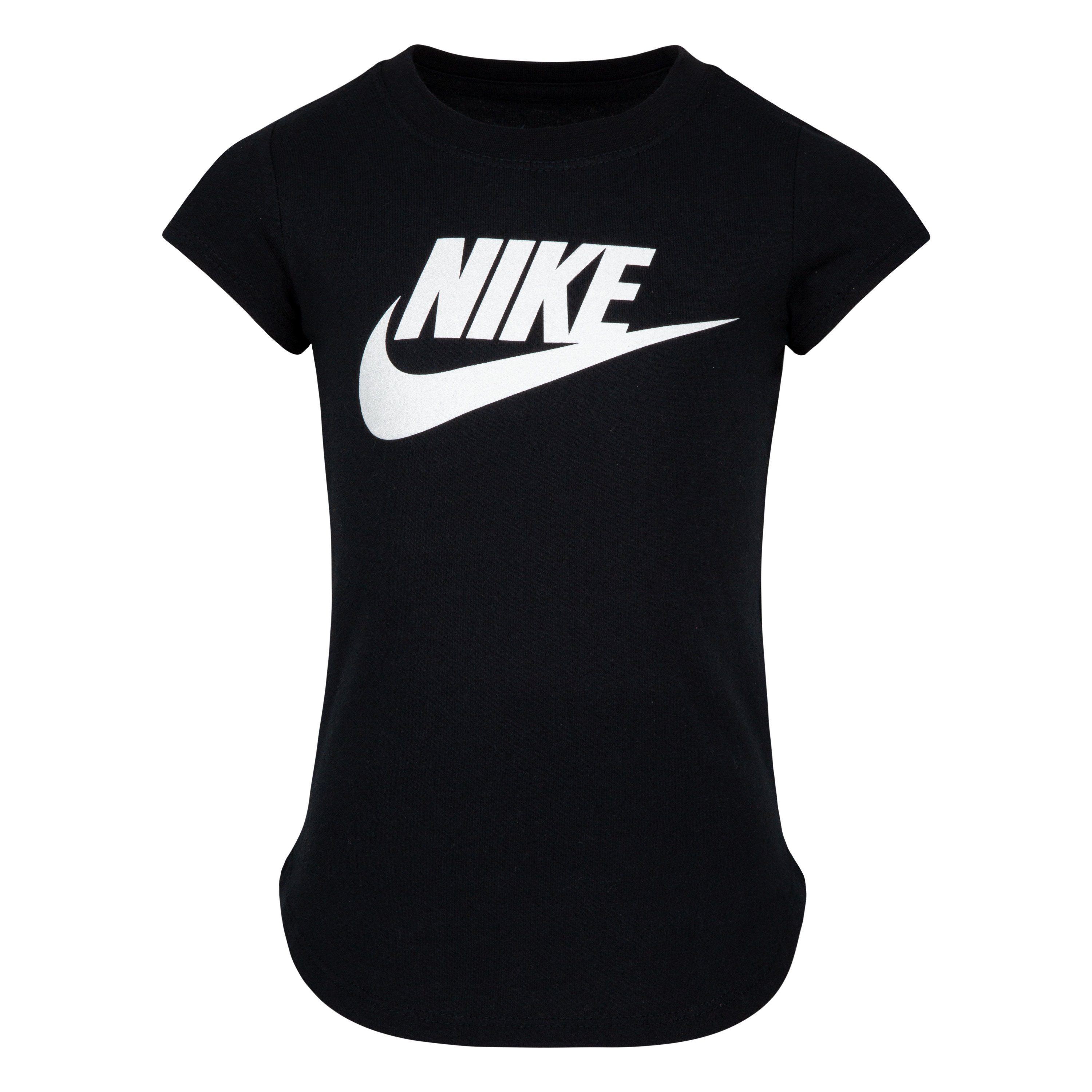 NIKE schwarz T-Shirt SHORT Nike - FUTURA SLEEVE für Kinder TEE Sportswear