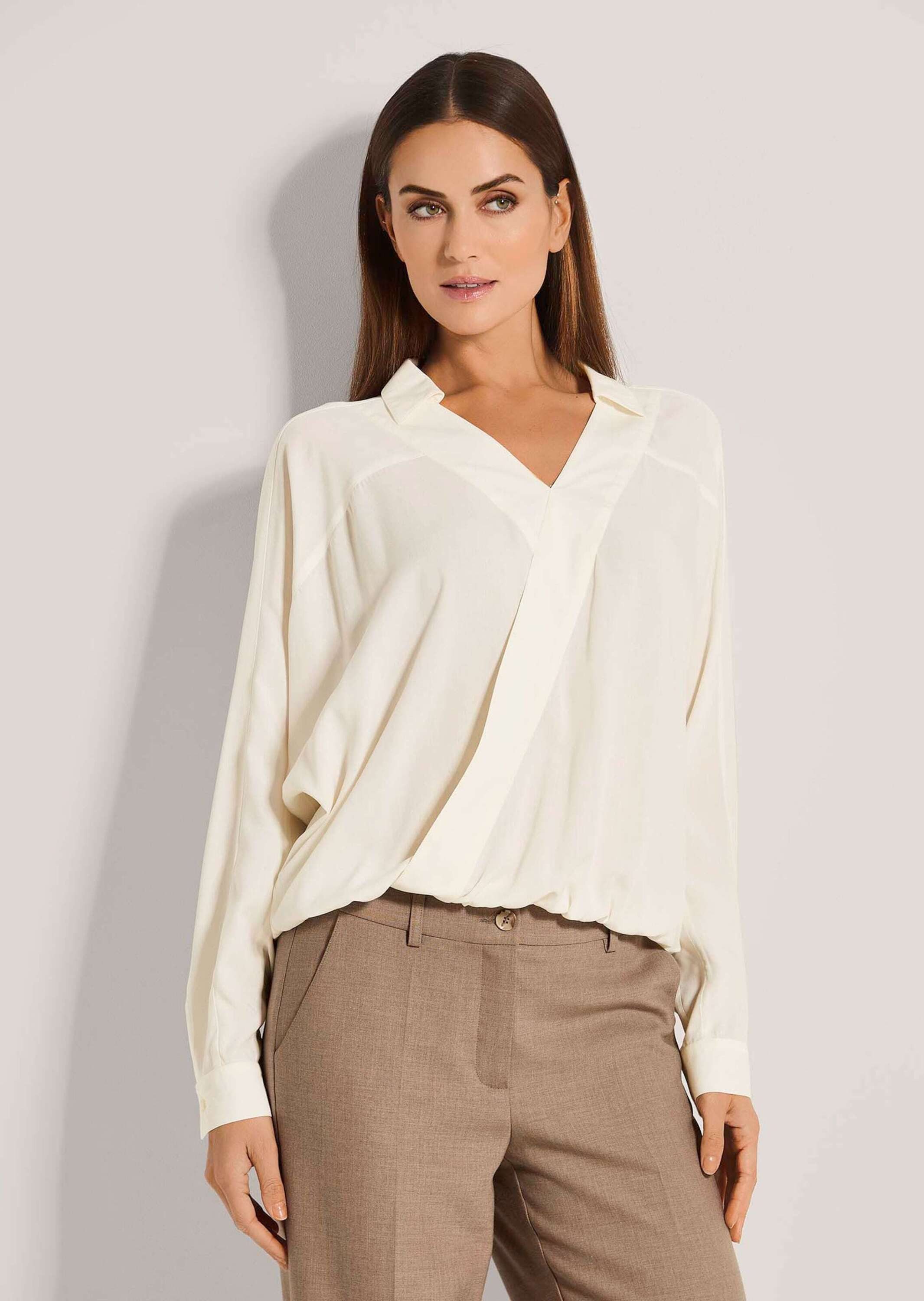 MADELEINE Langarmbluse Bluse im Wickel-Look günstig online kaufen