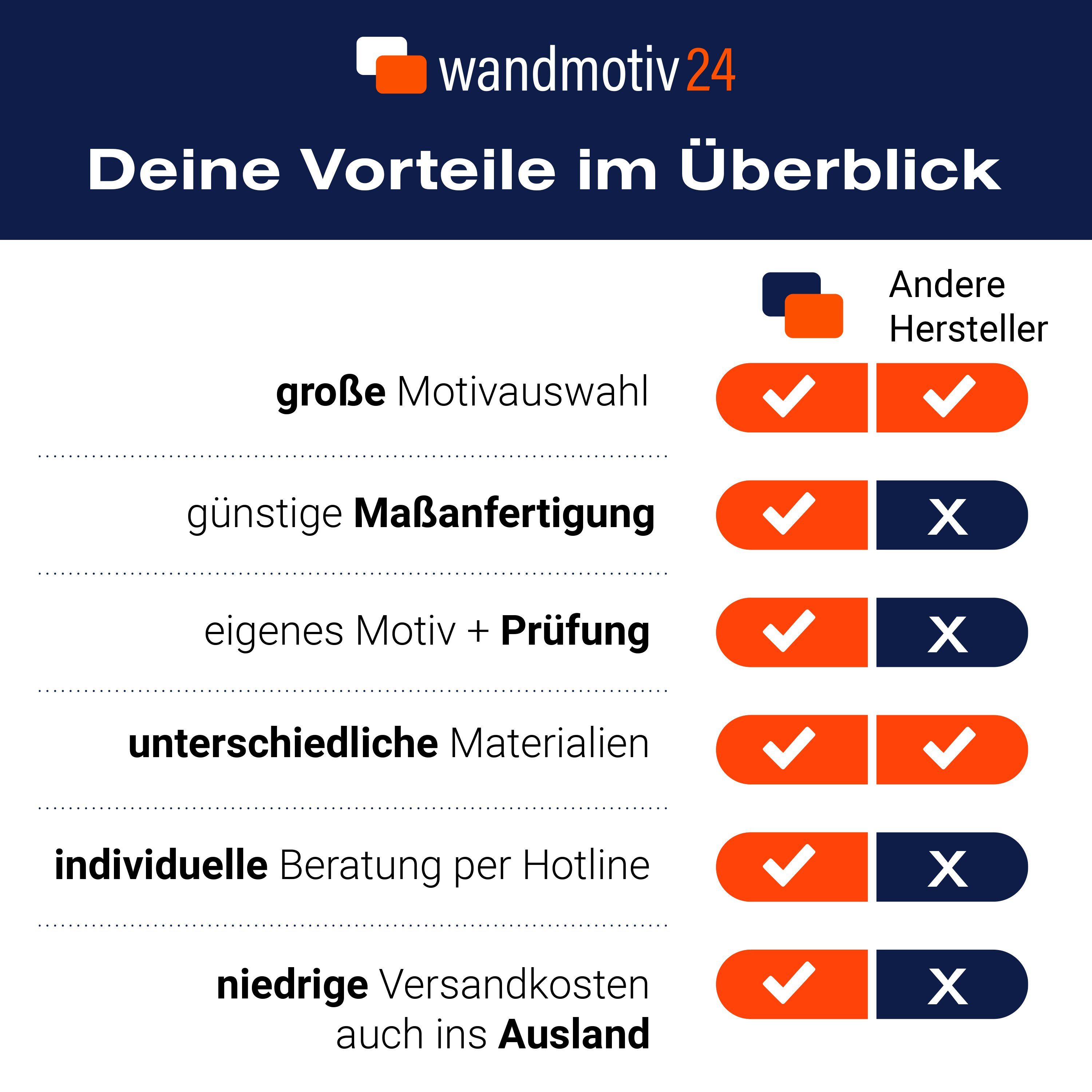 wandmotiv24 (1-tlg), Größen Natur, Hartschaum Küchenrückwand versch. in Kim Nischenrückwand Premium