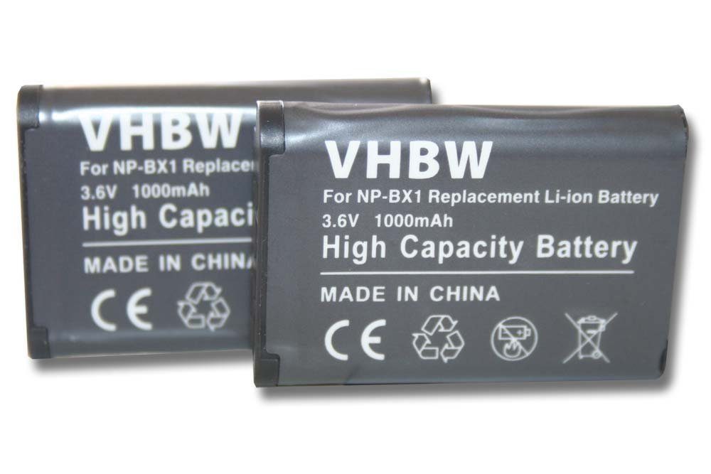 vhbw Kamera-Akku passend für Flash HDR-AS200VR, HDR-AS30, / 1000 Kamera (1000mAh, Sony mAh Kompakt Digital Cam / HDR-AS30V, Li-Ion) HDR-AS30V/B mit Foto Camcorder Action 3,6V, Kompatibel HD