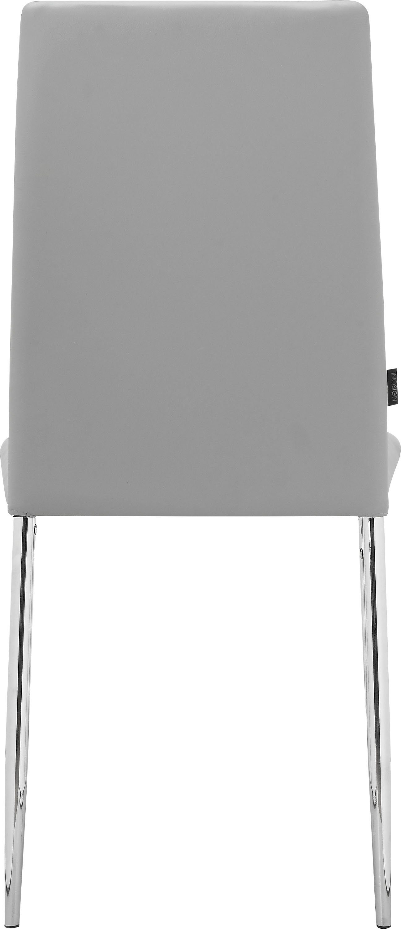 INOSIGN Esszimmerstuhl Acilino | mit Set (2 grau erhältlich, St), Sitz 2er im Sitzhöhe gepolstert, grau Rücken und 49 cm