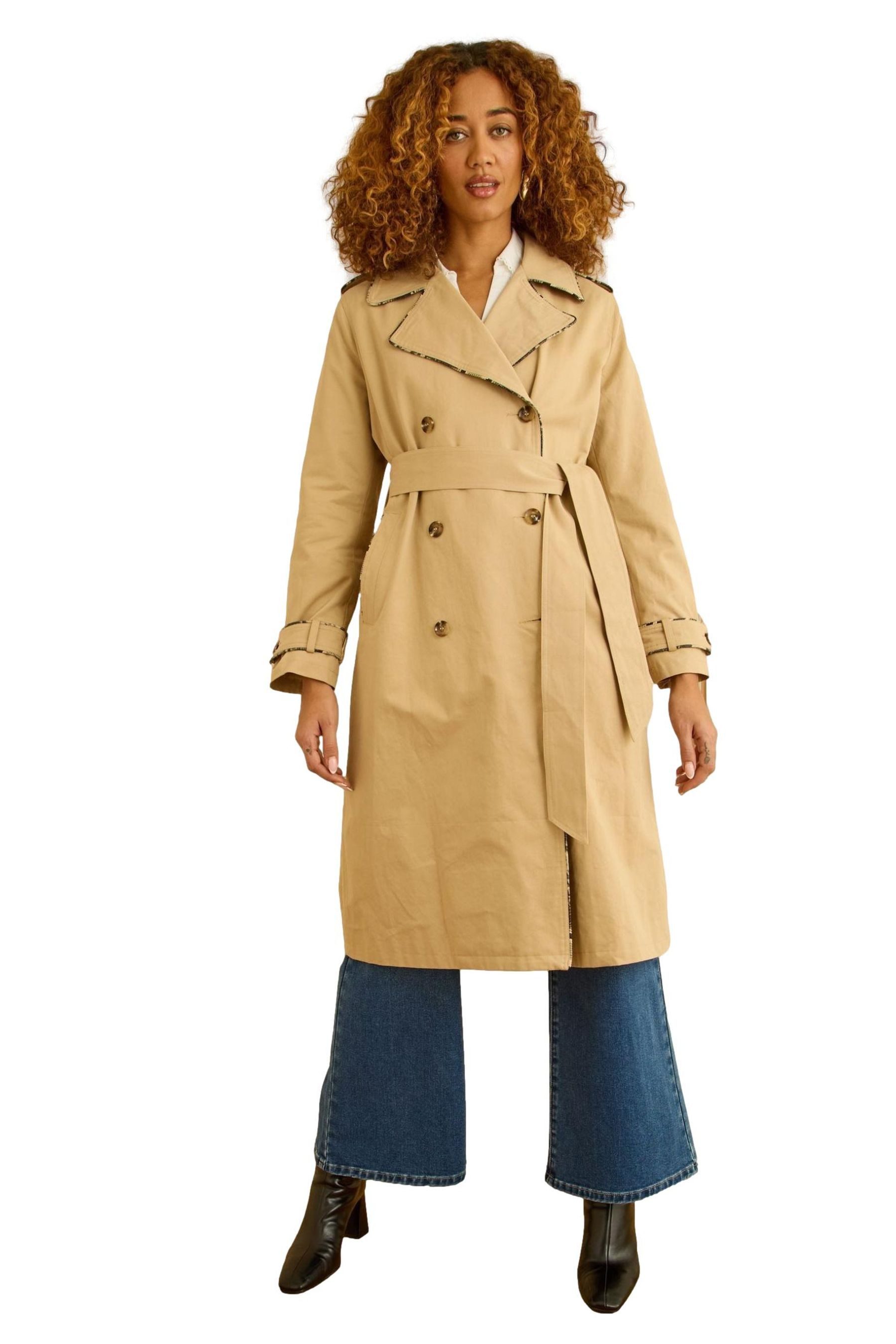 Love & Roses Trenchcoat Love & Roses Trenchcoat mit Print, Regular (1-tlg)
