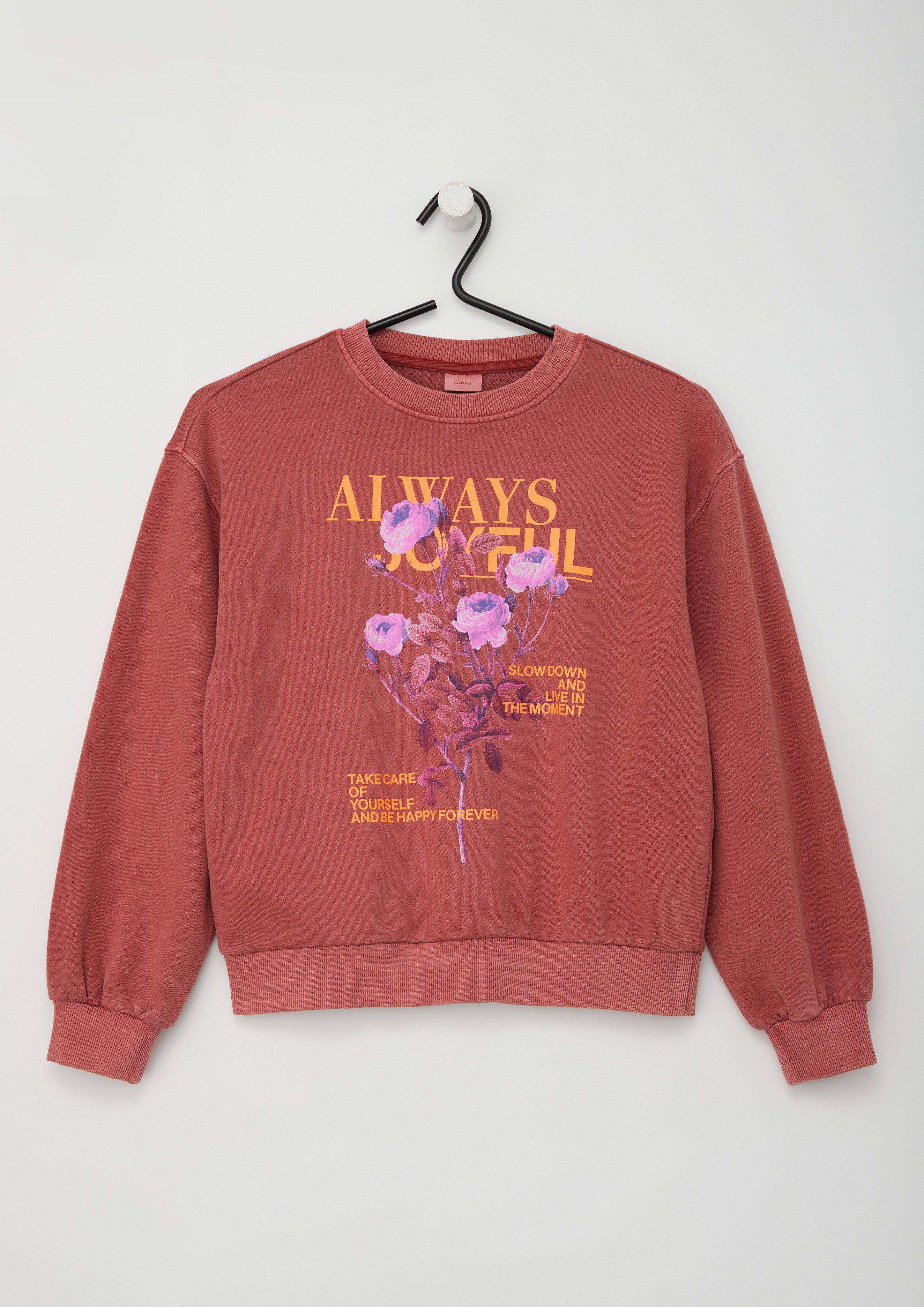 s.Oliver Junior Sweater mit Frontprint günstig online kaufen