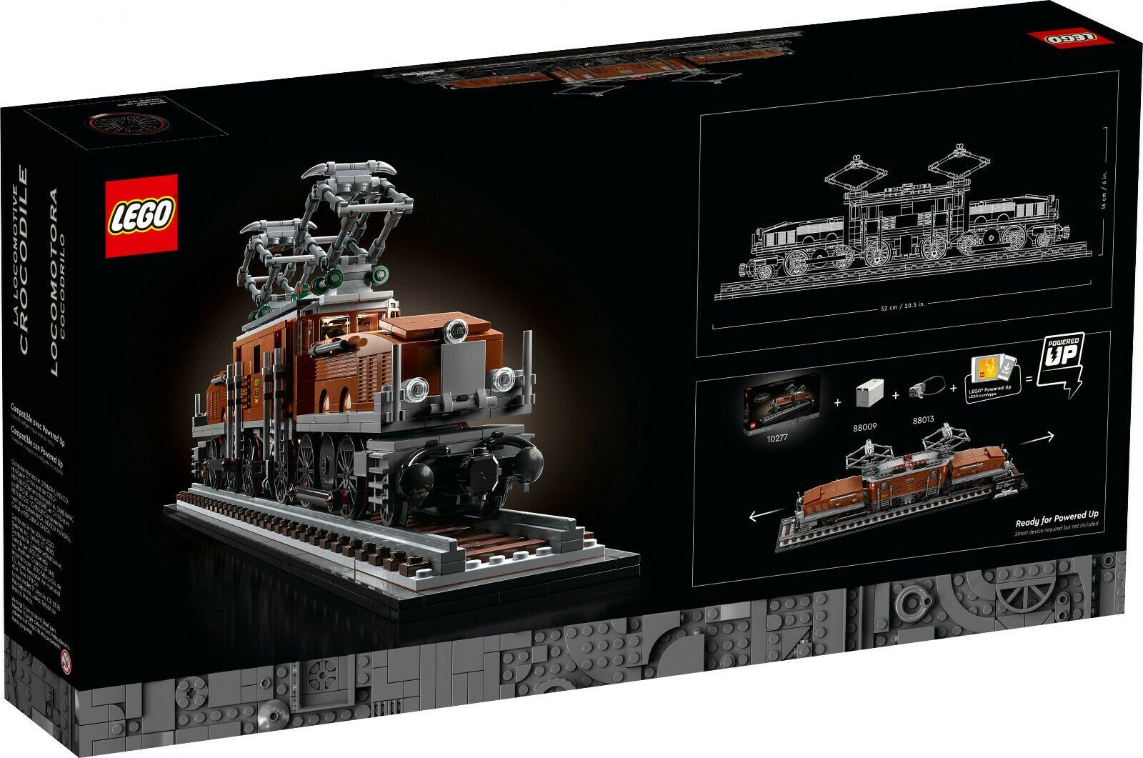 LEGO® Krokodil Lokomotive (10277) Spielbausteine, (1271 St) – Bild 4 von 5