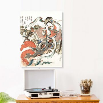 Posterlounge Forex-Bild Katsushika Hokusai, Tennin, Wohnzimmer Malerei