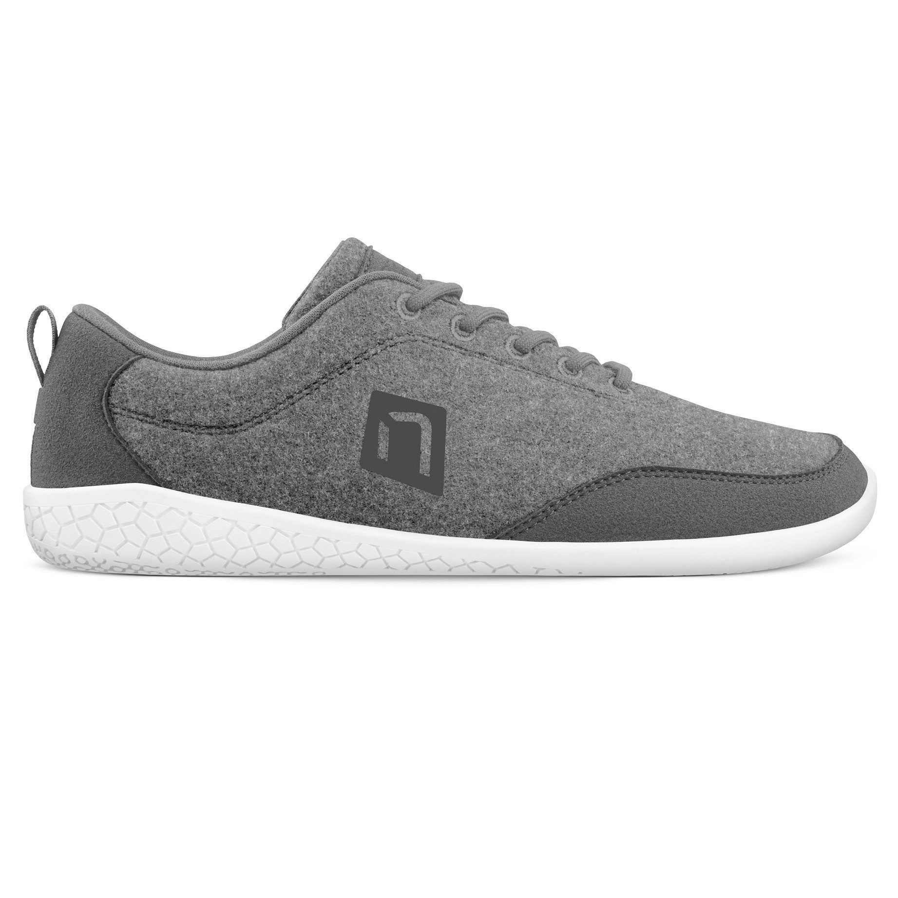 NANGA Merinorunner Barefoot (100% Schurwolle) schiefergrau Herren Sneaker